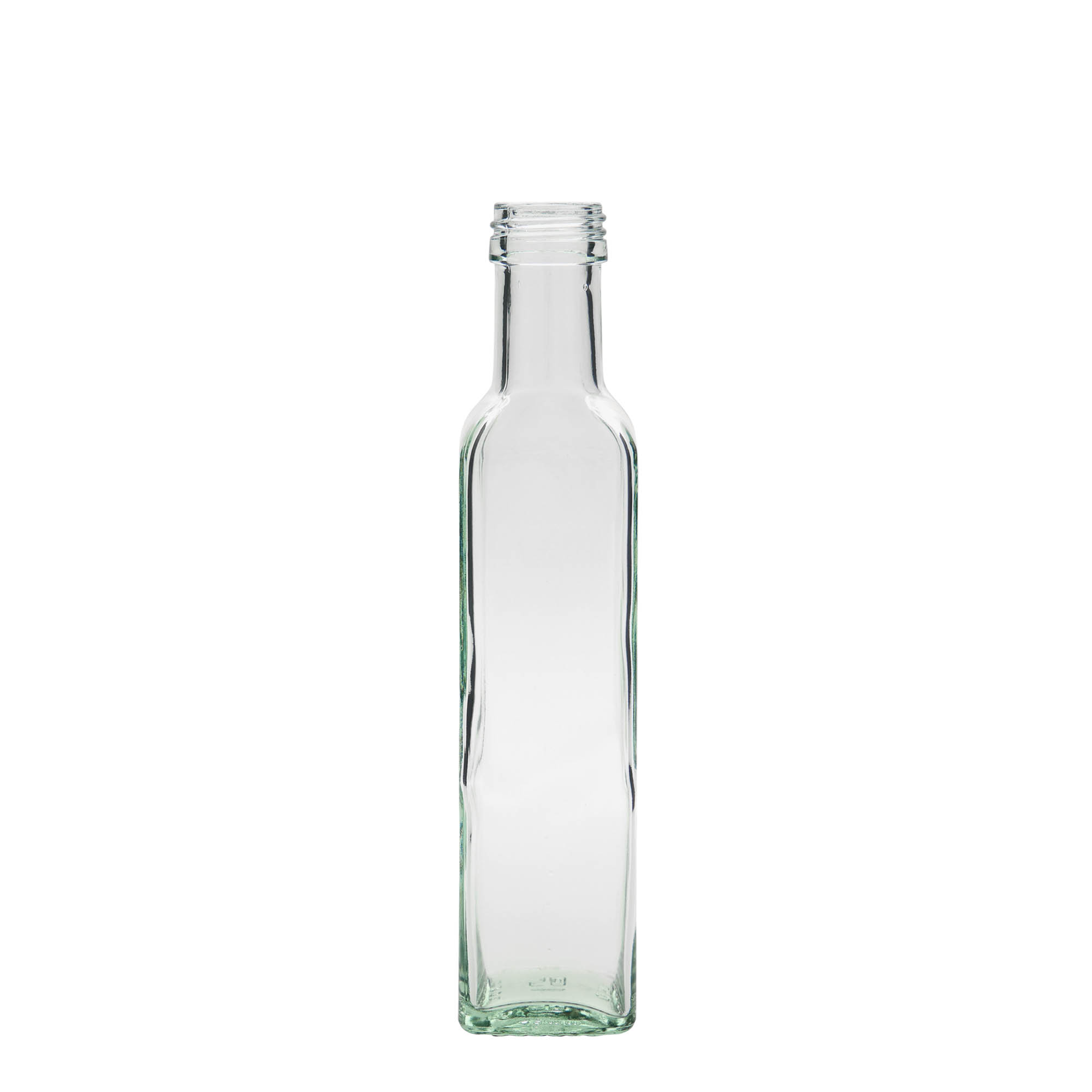 250 ml glasflaske 'Marasca', firkantet, åbning: PP 31,5 250 ml glasflaske 'Marasca', firkantet, åbning: PP 31,5