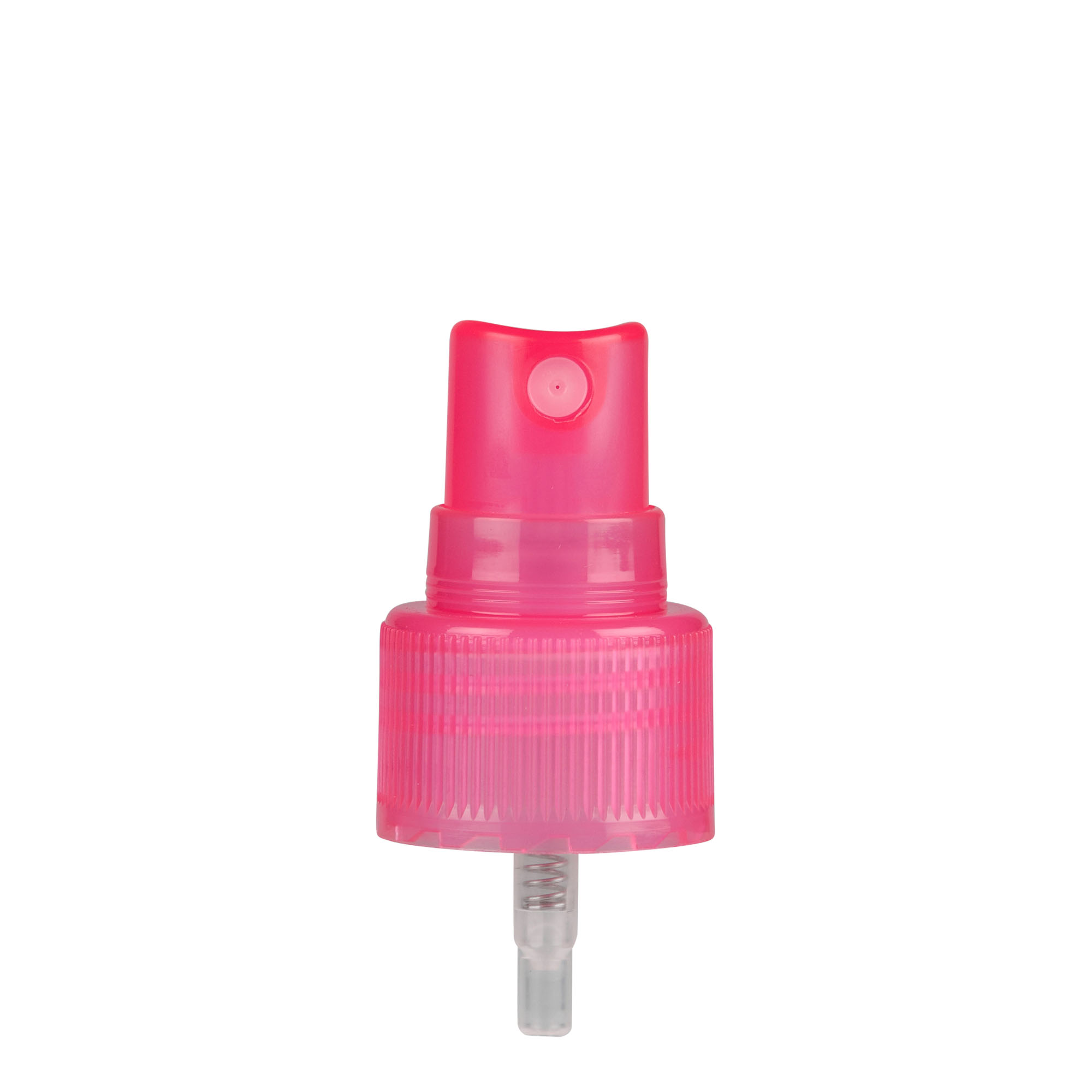 Skruelåg sprayforstøver, PP-plast, pink, til åbning: 24/410 Skruelåg sprayforstøver, PP-plast, pink, til åbning: 24/410