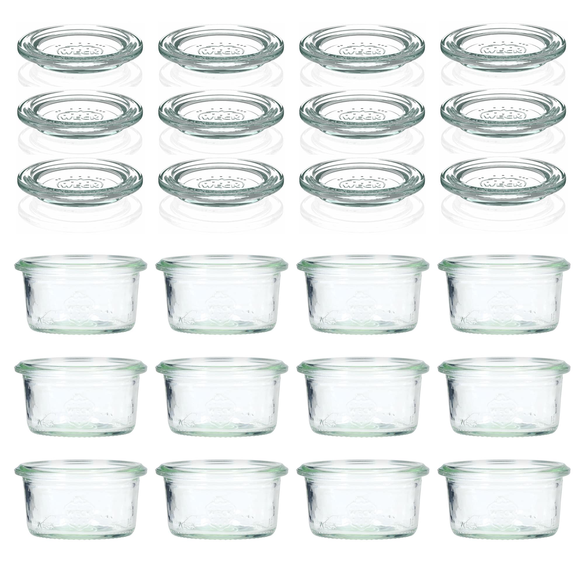 12x 50 ml WECK-sturzglas med glaslåg RR 60