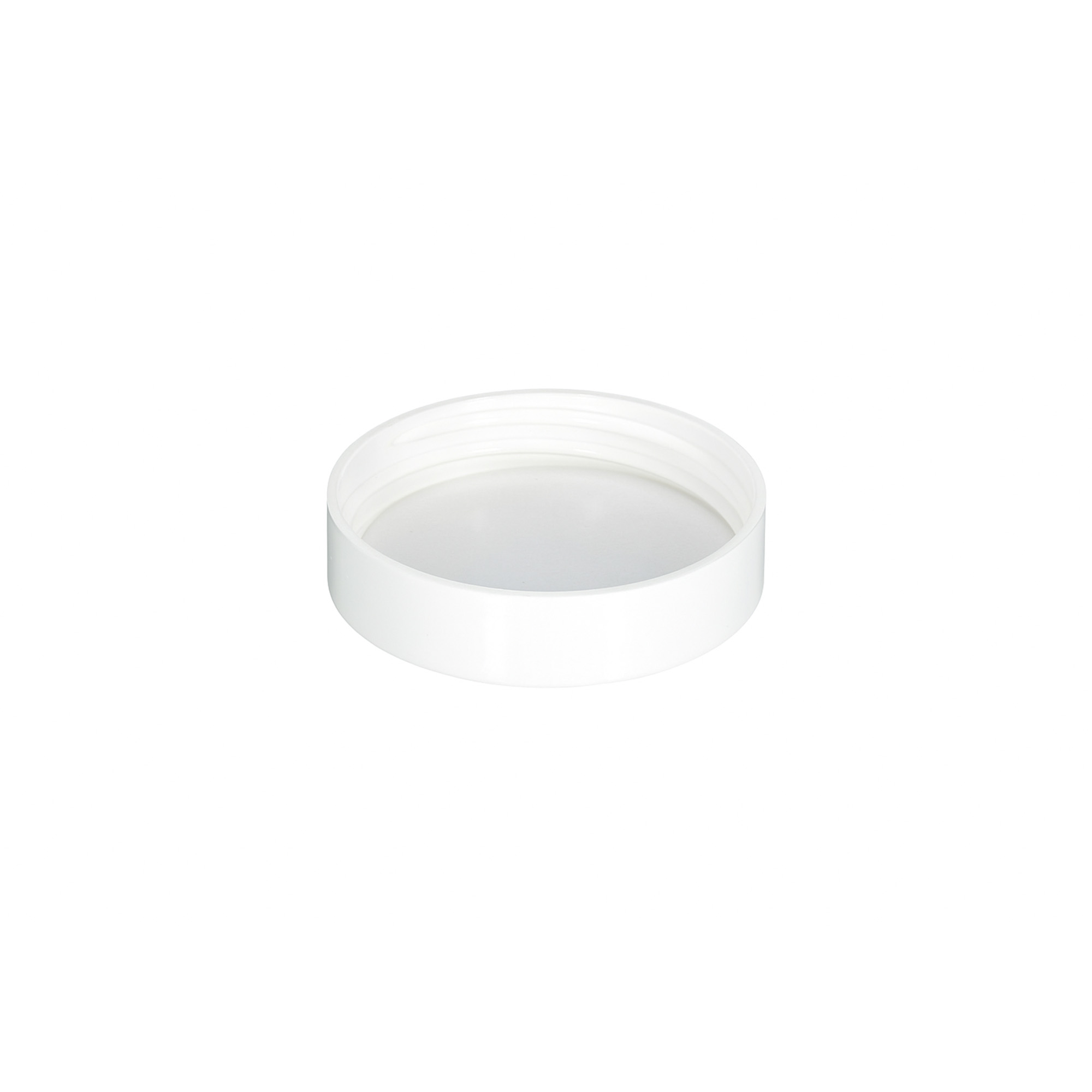 Skruelåg til 60 ml »Brown Line«, HPM-plast, hvid