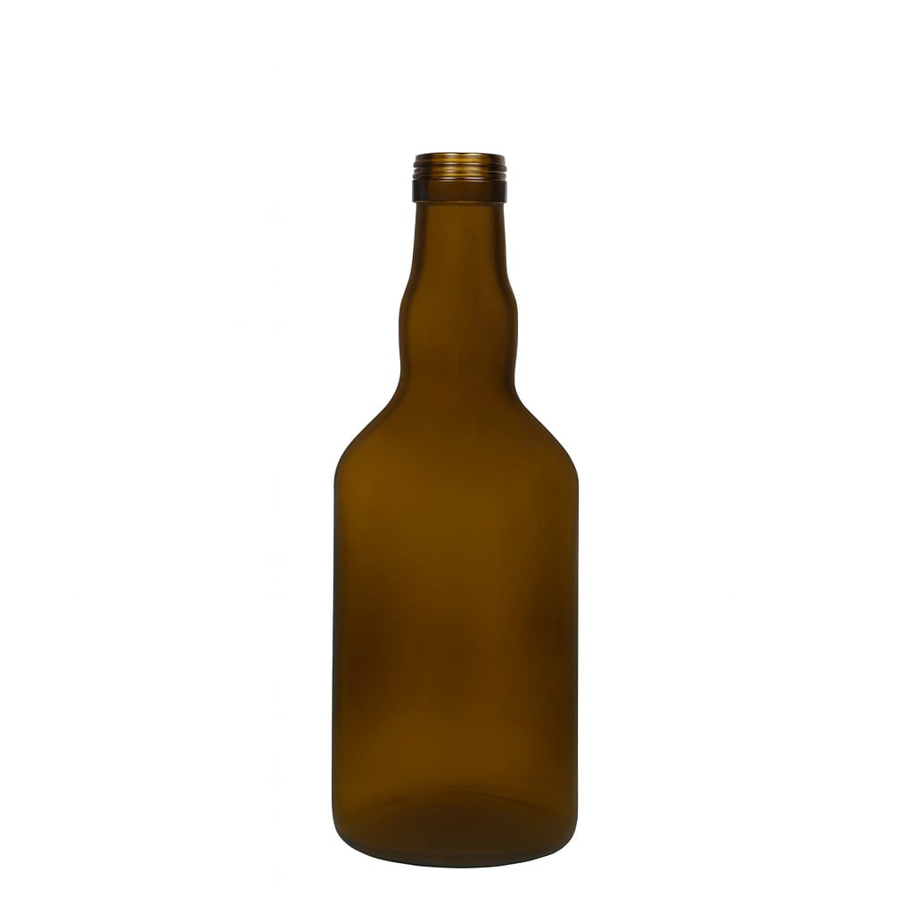 500 ml glasflaske 'Olona', antikgrøn, munding: PP 31,5