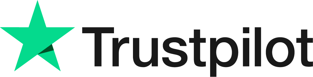 Trustpilot logo Logo Trustpilot sort skrifttype med grøn stjerne