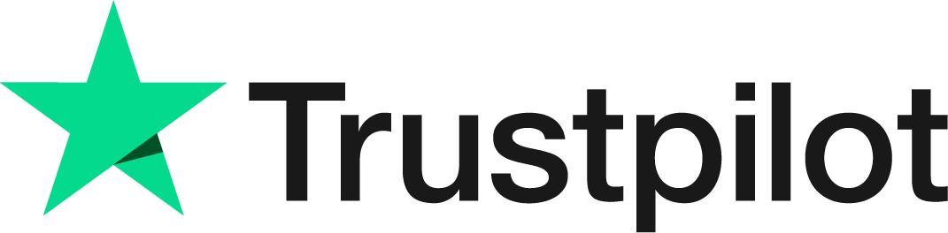 Trustpilot logo Logo Trustpilot sort skrifttype med grøn stjerne