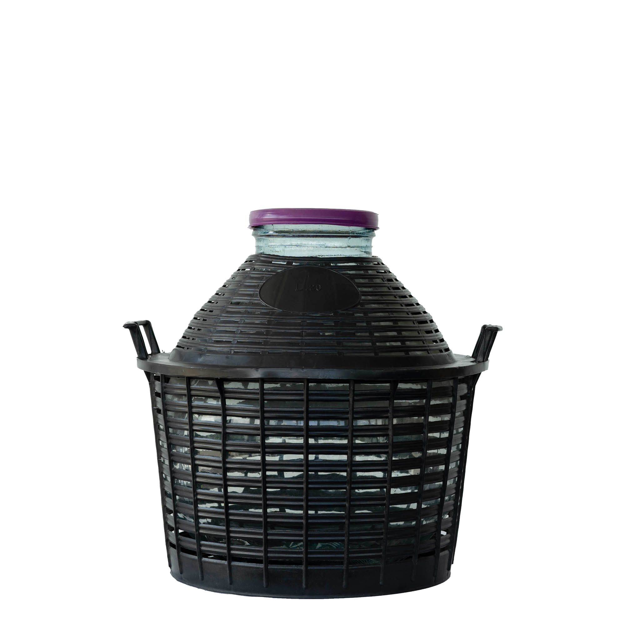 20 l ballonflaske med vid hals, glas, åbning: skruehætte 20 l ballonflaske med vid hals, glas, åbning: skruehætte