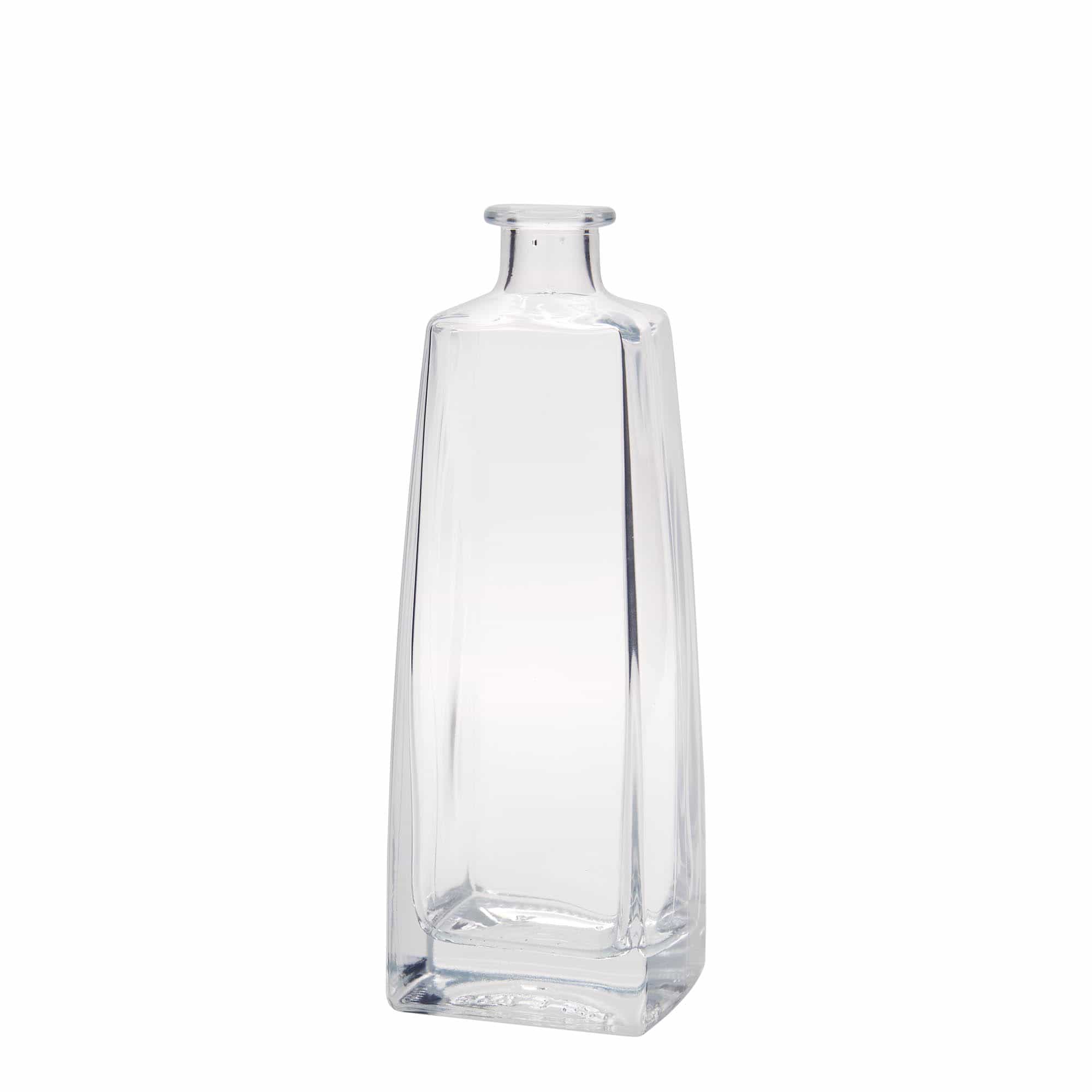 500 ml glasflaske 'Timmy', rektangulær, munding: prop