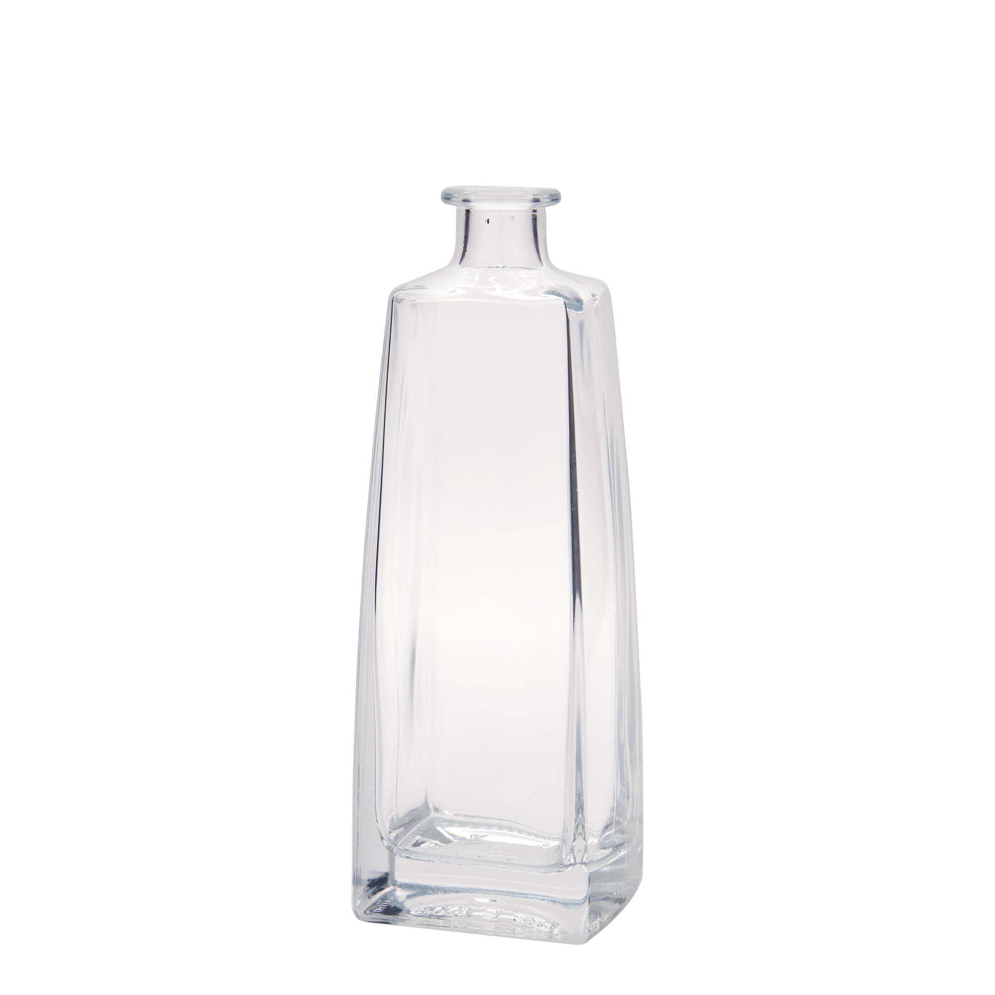 500 ml glasflaske 'Timmy', rektangulær, munding: prop