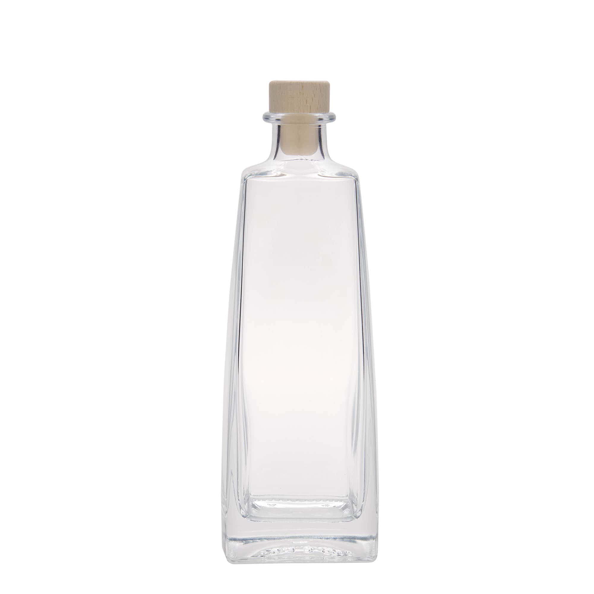 500 ml glasflaske 'Timmy', rektangulær, munding: prop