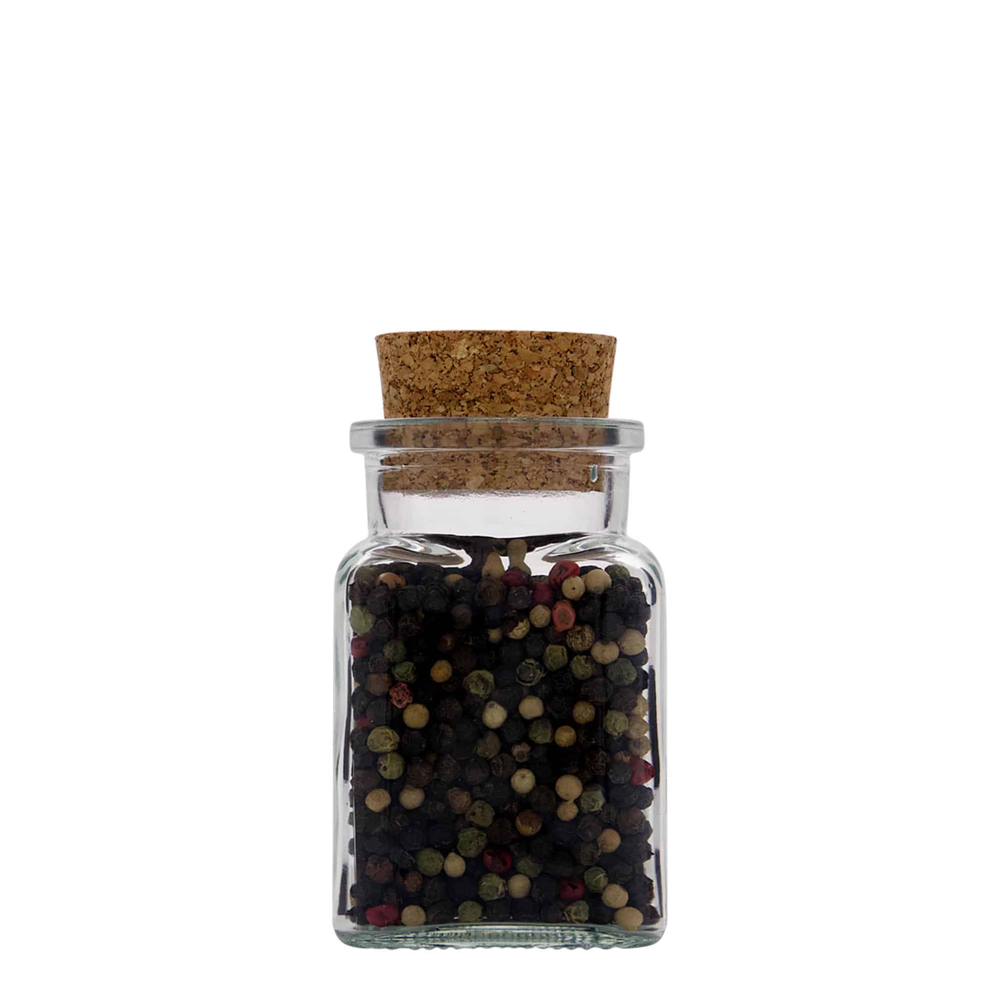 150 ml korkglas, firkantet, åbning: kork