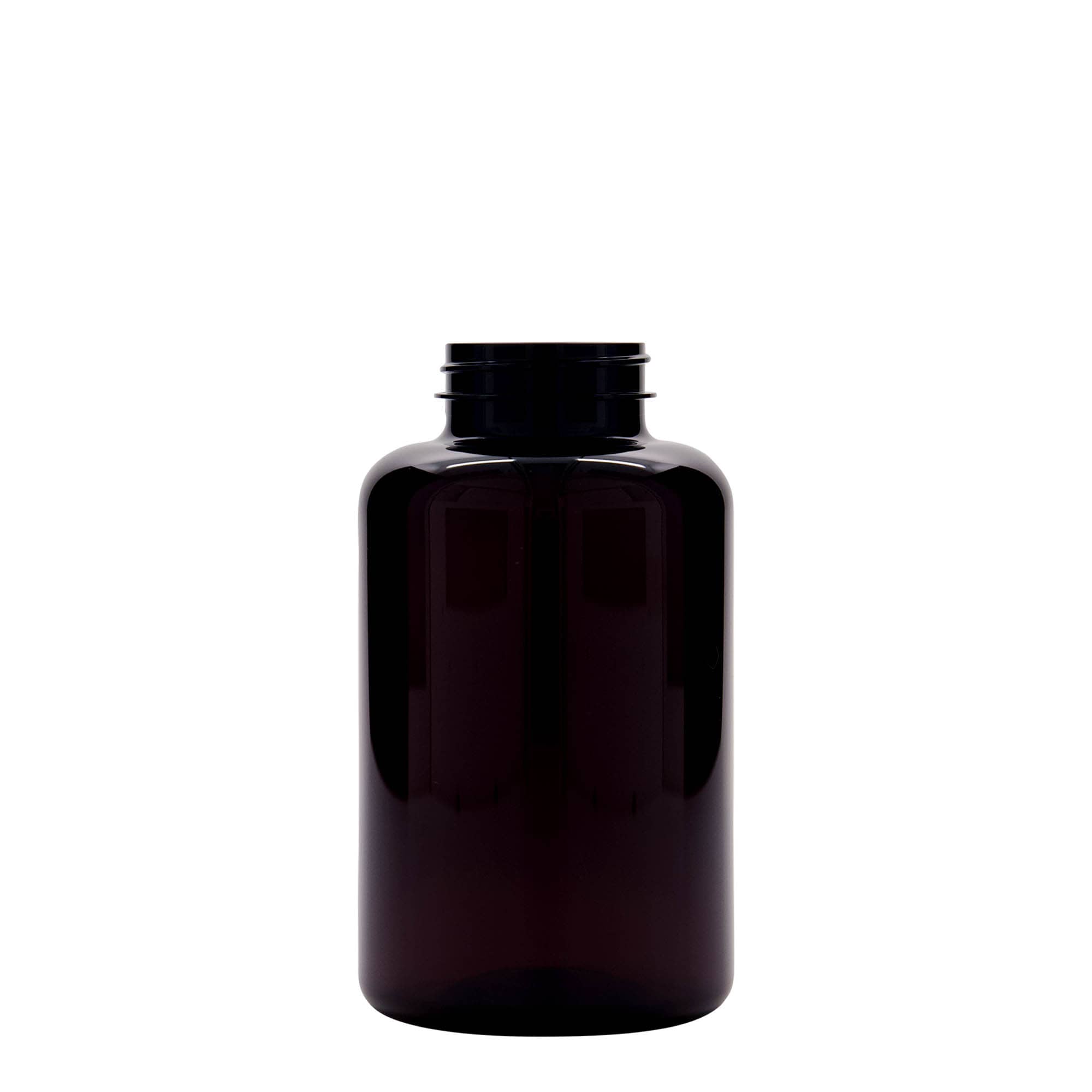 500 ml PET-flaske, plastik, brun, åbning: 45/400