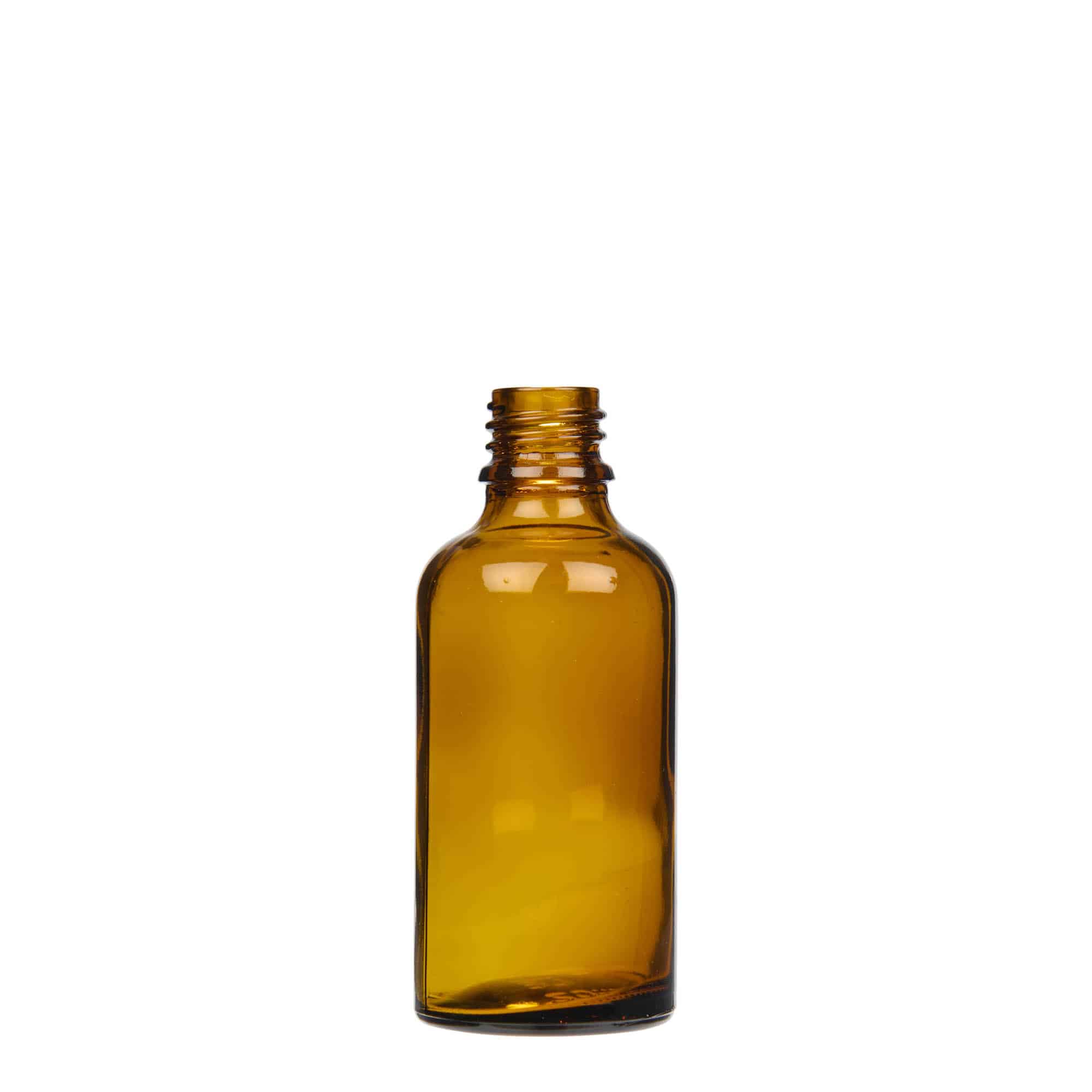 50 ml sprayflaske medicin, glas, brun, munding: DIN 18 50 ml sprayflaske medicin, glas, brun, munding: DIN 18
