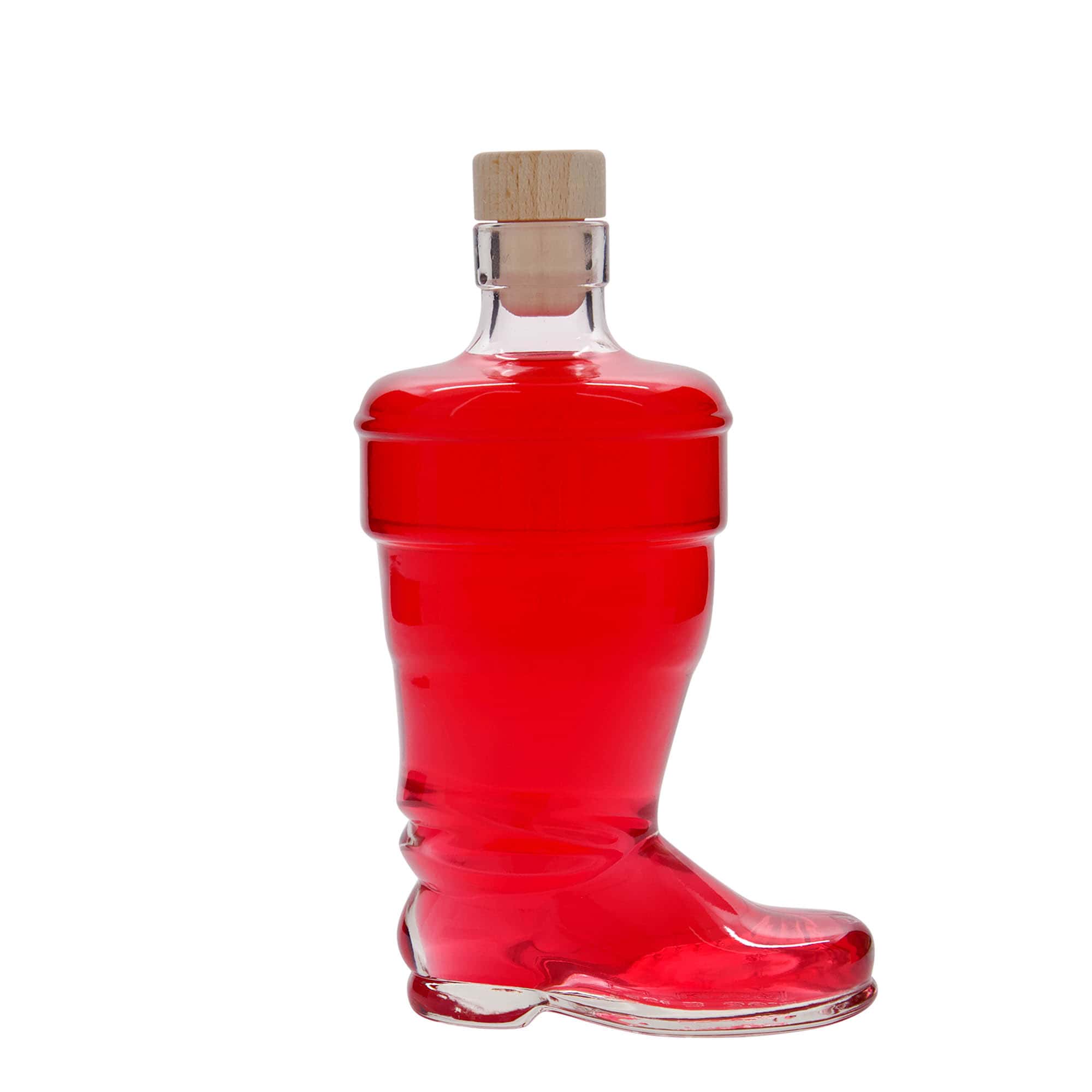 350 ml glasflaske 'Støvle', åbning: kork