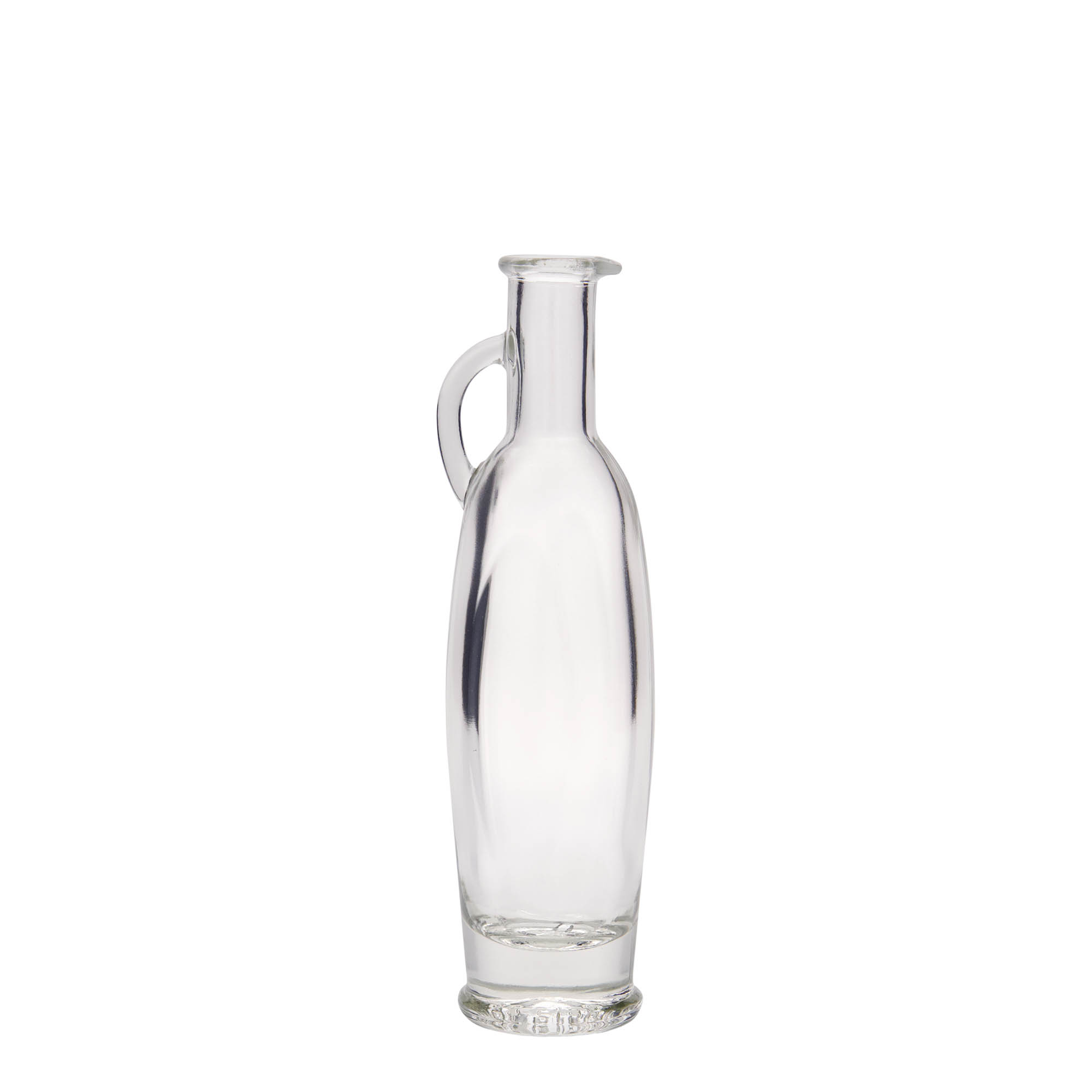 100 ml glasflaske 'Eleganta', oval, åbning: kork