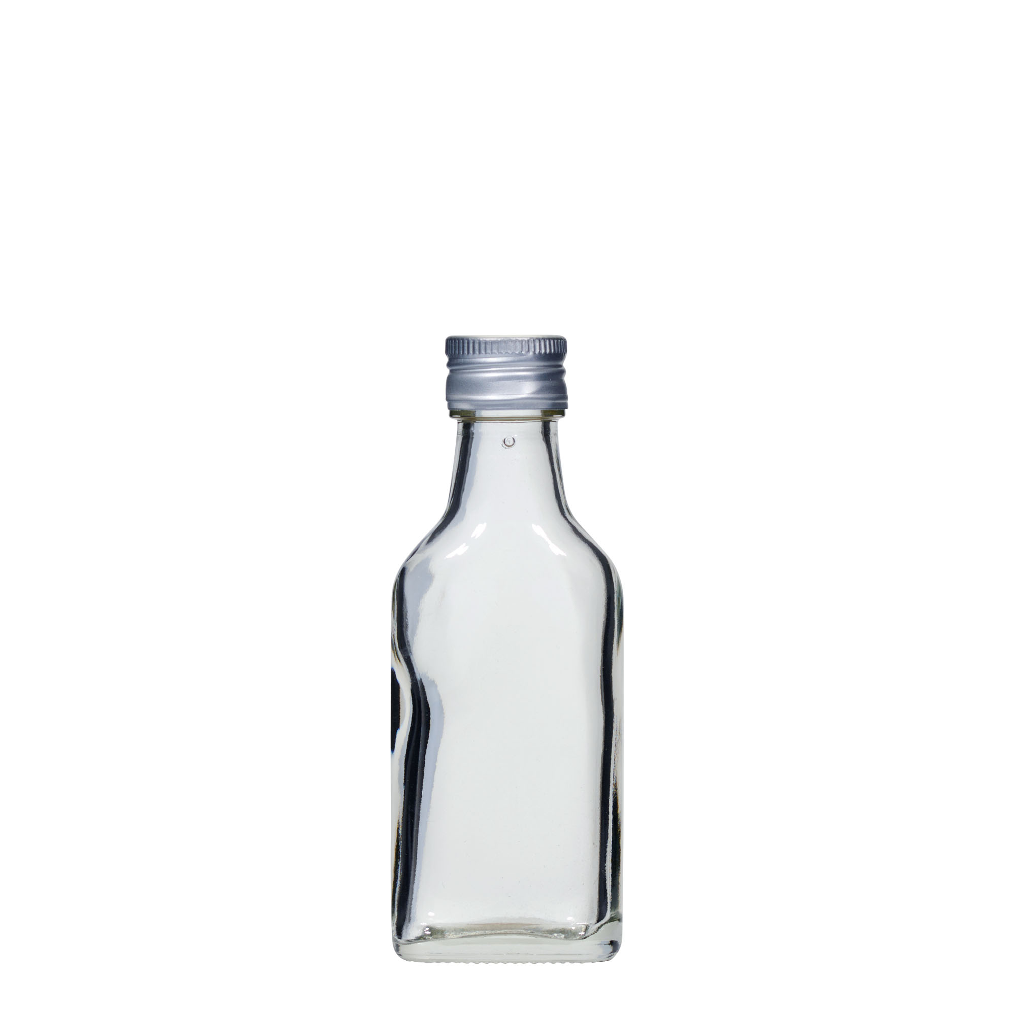 40 ml lommeflaske, rektangulær, åbning: PP 22