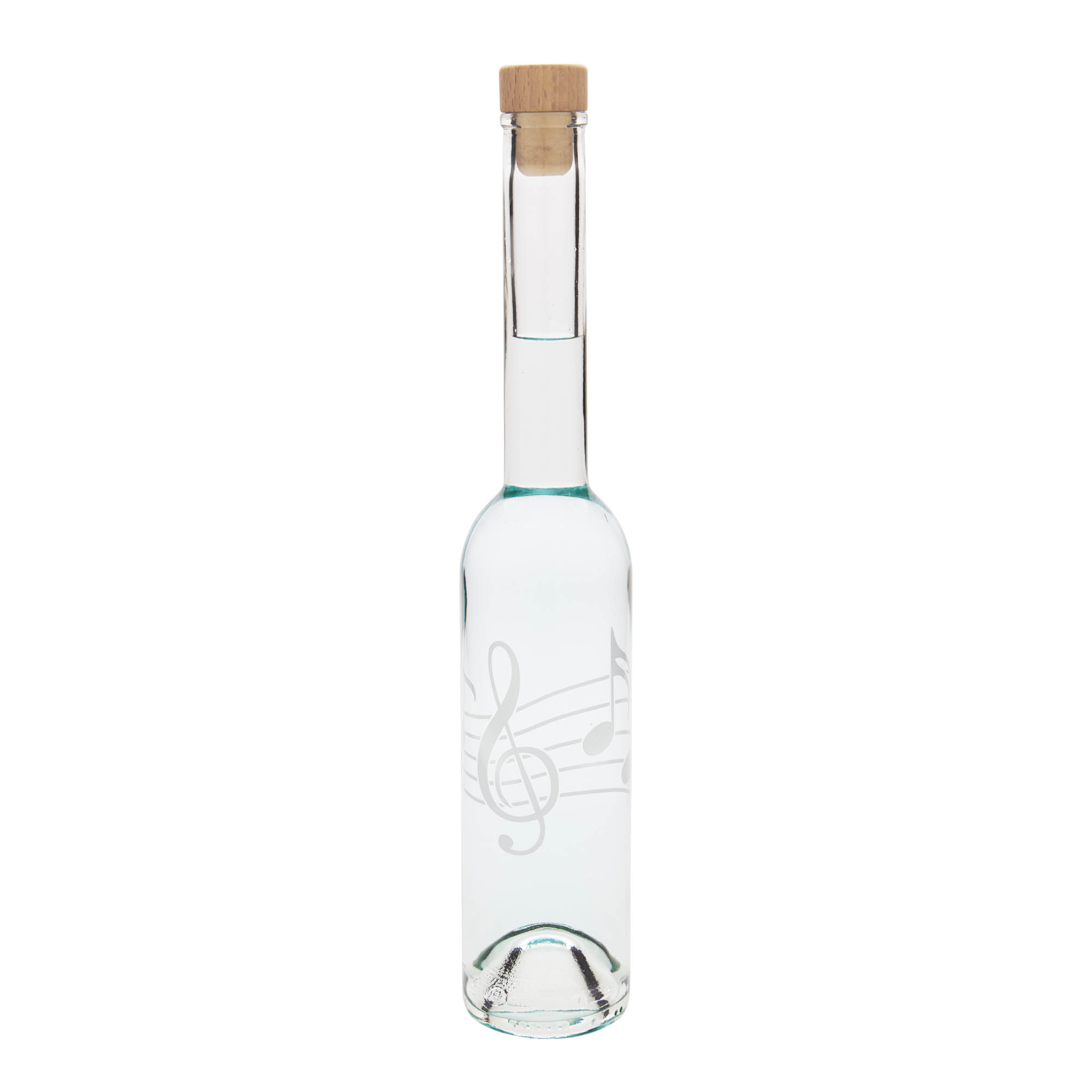 350 ml glasflaske 'Opera', motiv: noder, munding: kork
