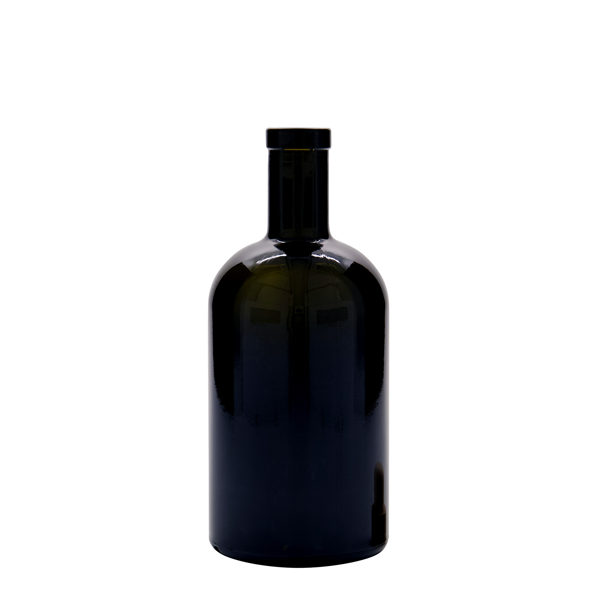 500 ml glasflaske »Farmacia«, antikgrøn, åbning: kork