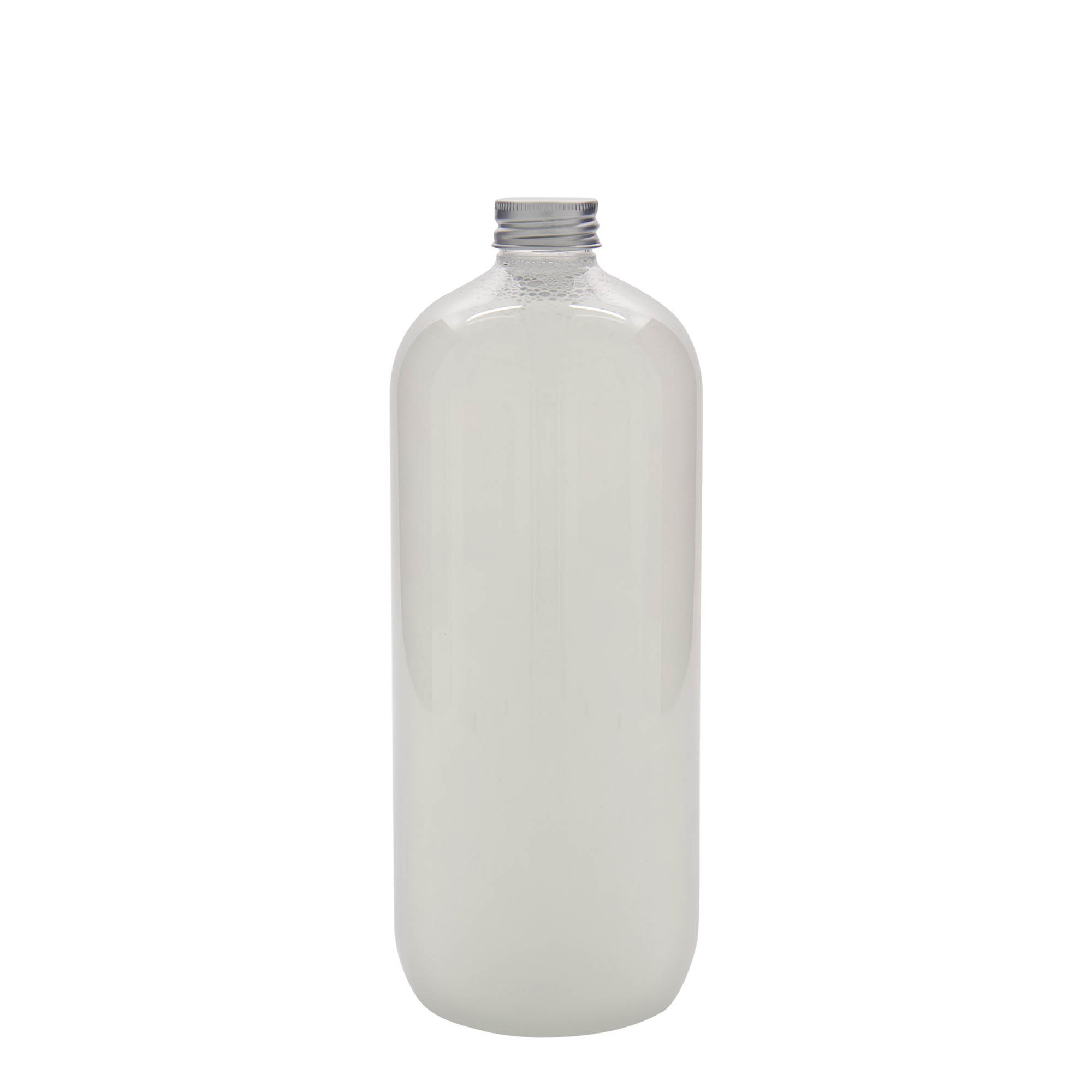 1.000 ml PET-flaske 'Boston', plastik, munding: 28/410 1.000 ml PET-flaske 'Boston', plastik, munding: 28/410