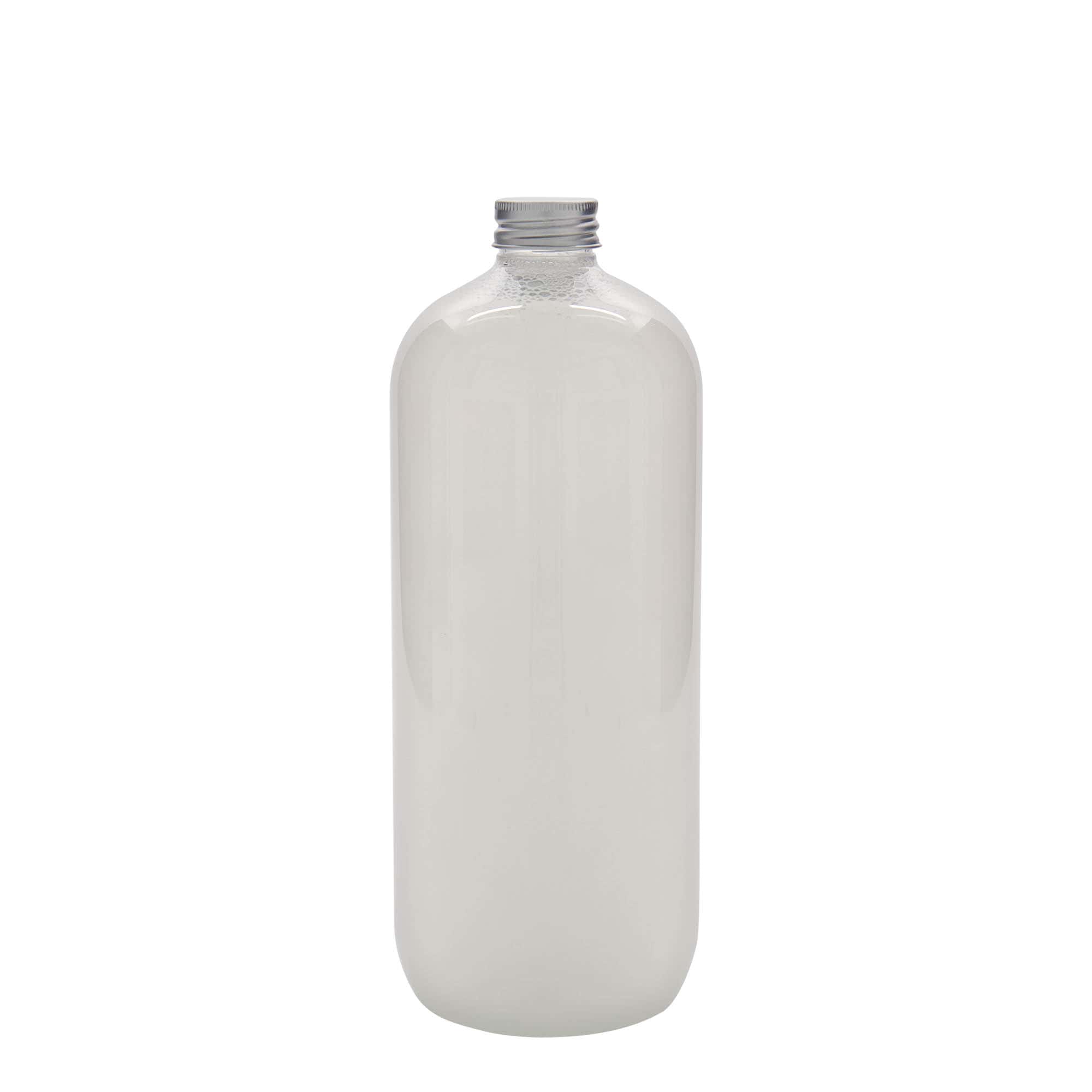 1.000 ml PET-flaske »Boston«, plastik, munding: 28/410