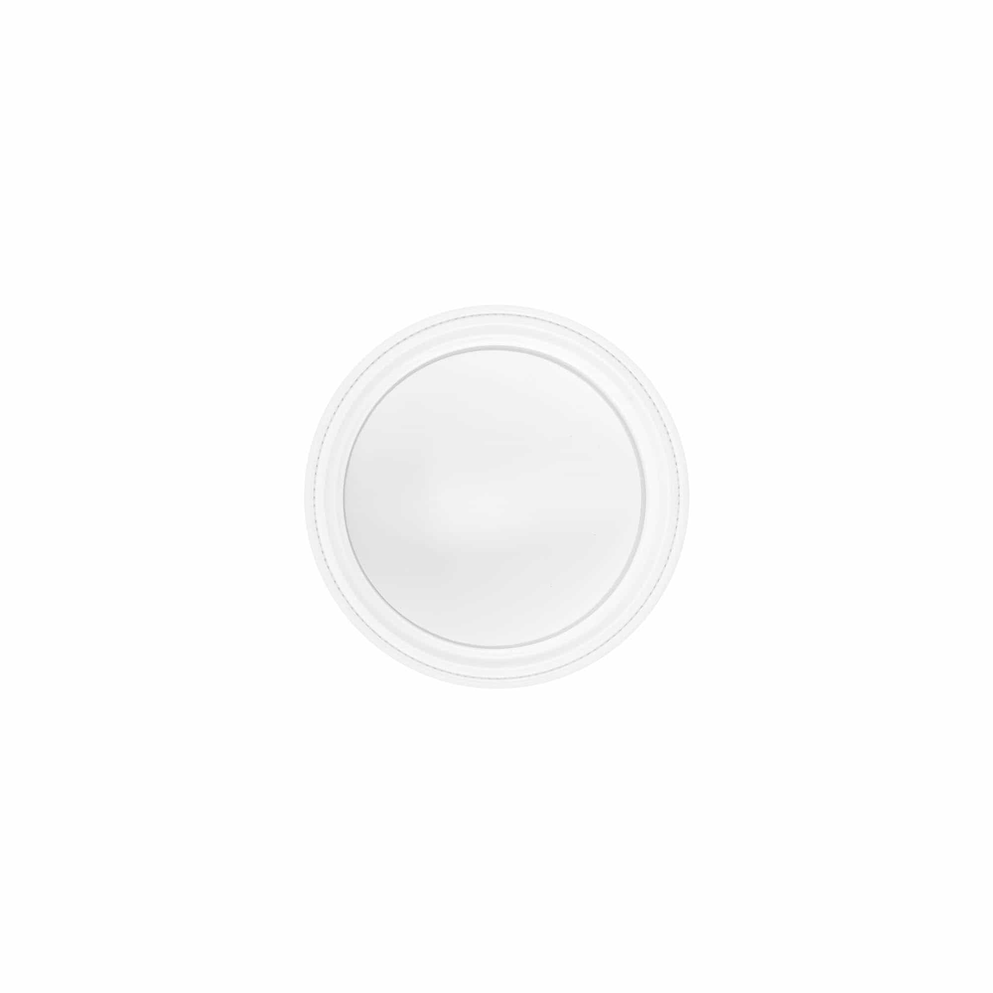 Skruelåg 30 ml, SAN-plast, hvid Skruelåg 30 ml, SAN-plast, hvid