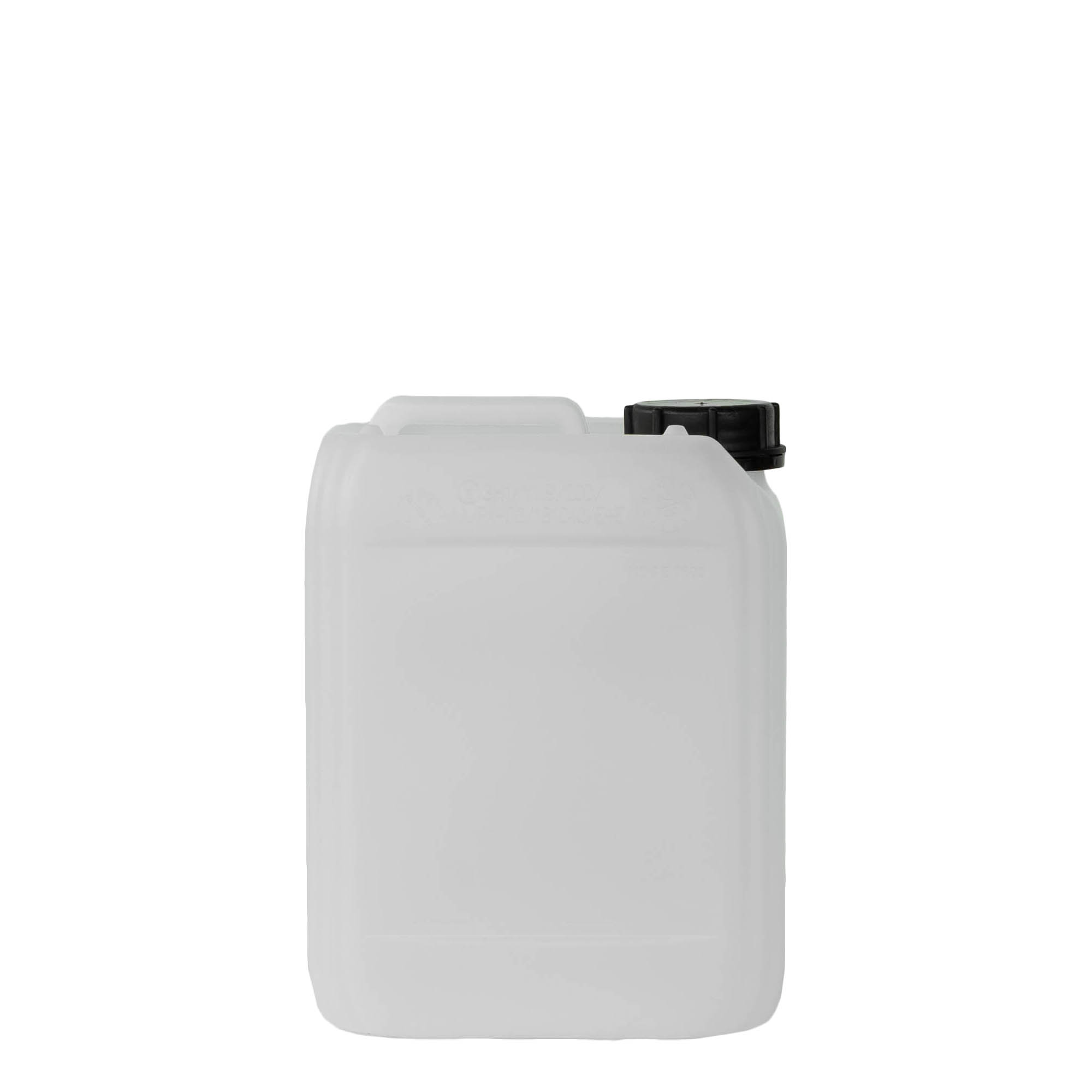 5 l dunk, rektangulær, HDPE-plast, natur, åbning: ND 55