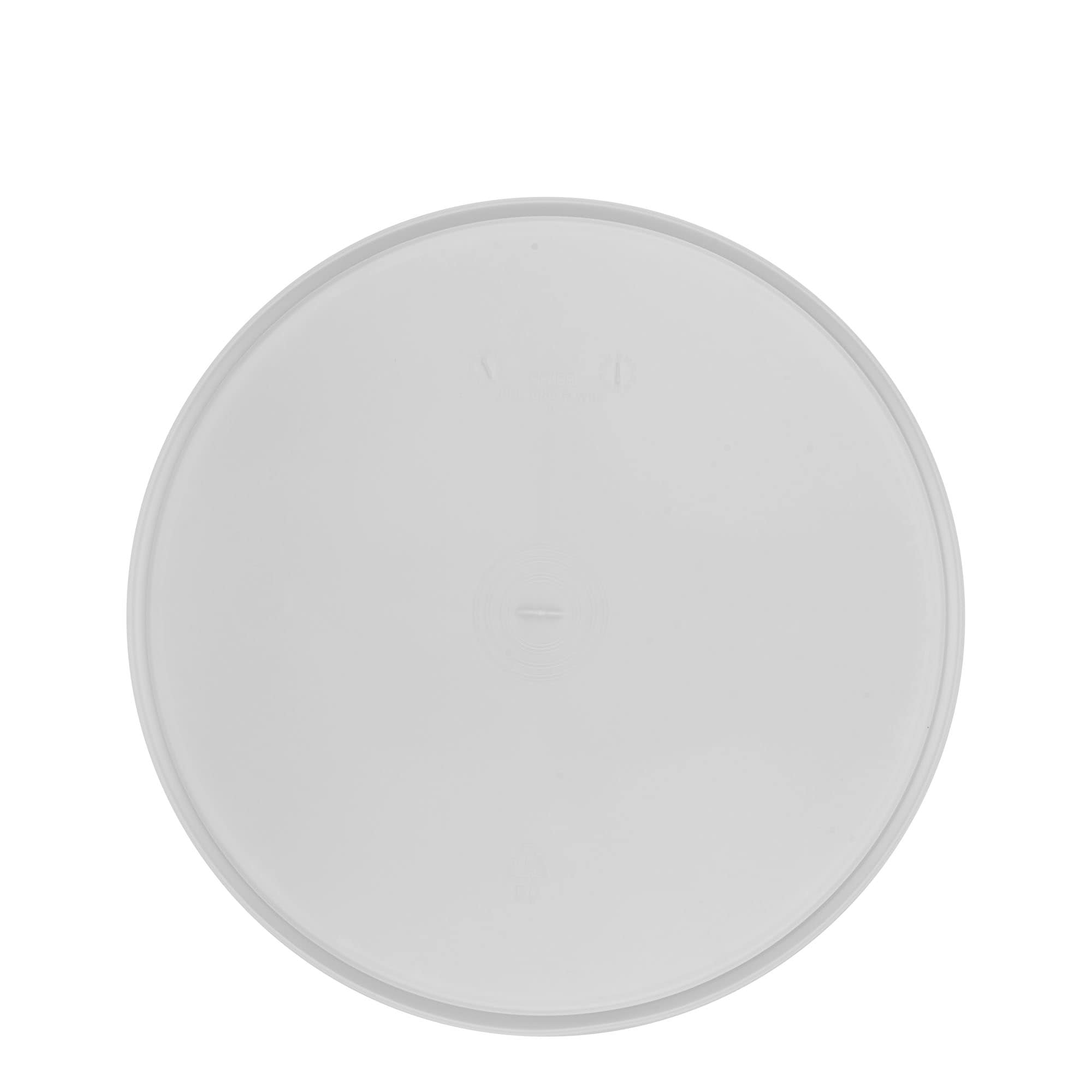 Låg til 20 l spand, PP-plast, hvid