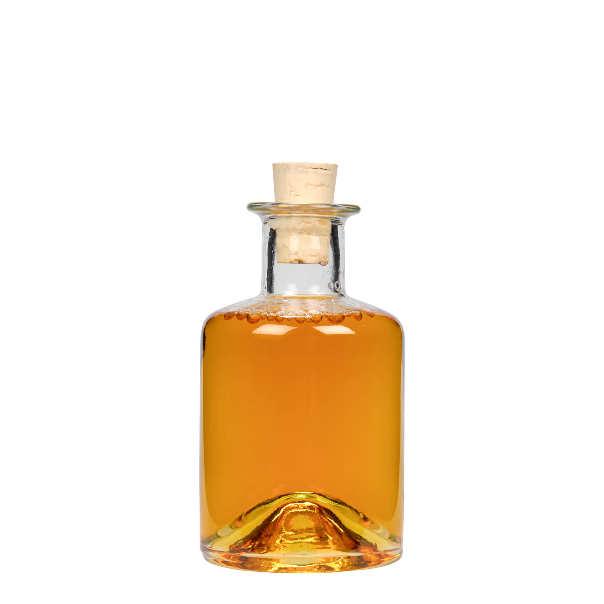 200 ml glasflaske apoteker, åbning: kork 200 ml glasflaske apoteker, åbning: kork