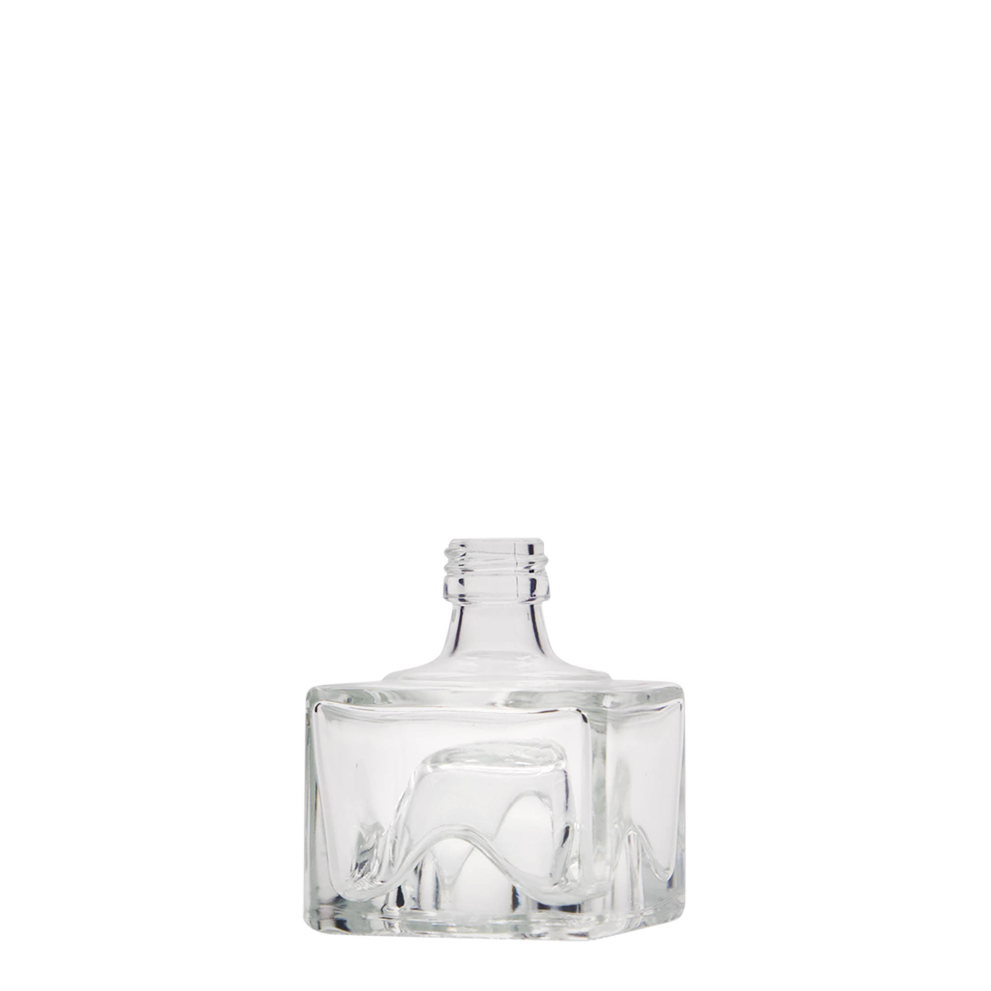 40 ml glasflaske 'Cocolores', kvadratisk, åbning: PP 18