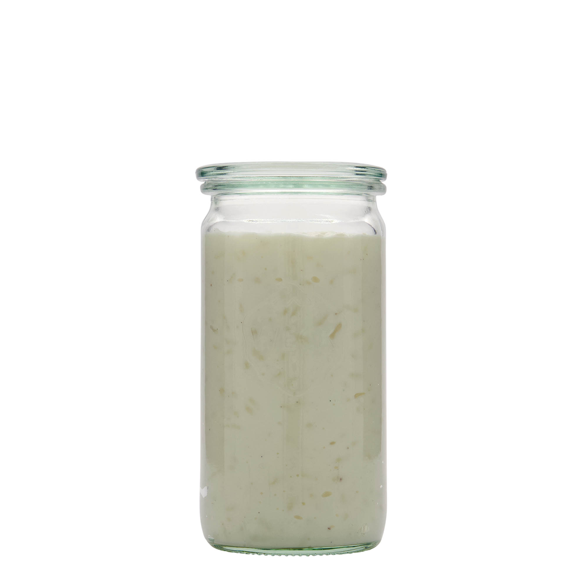 340 ml WECK-cylinderglas, munding: rundkant