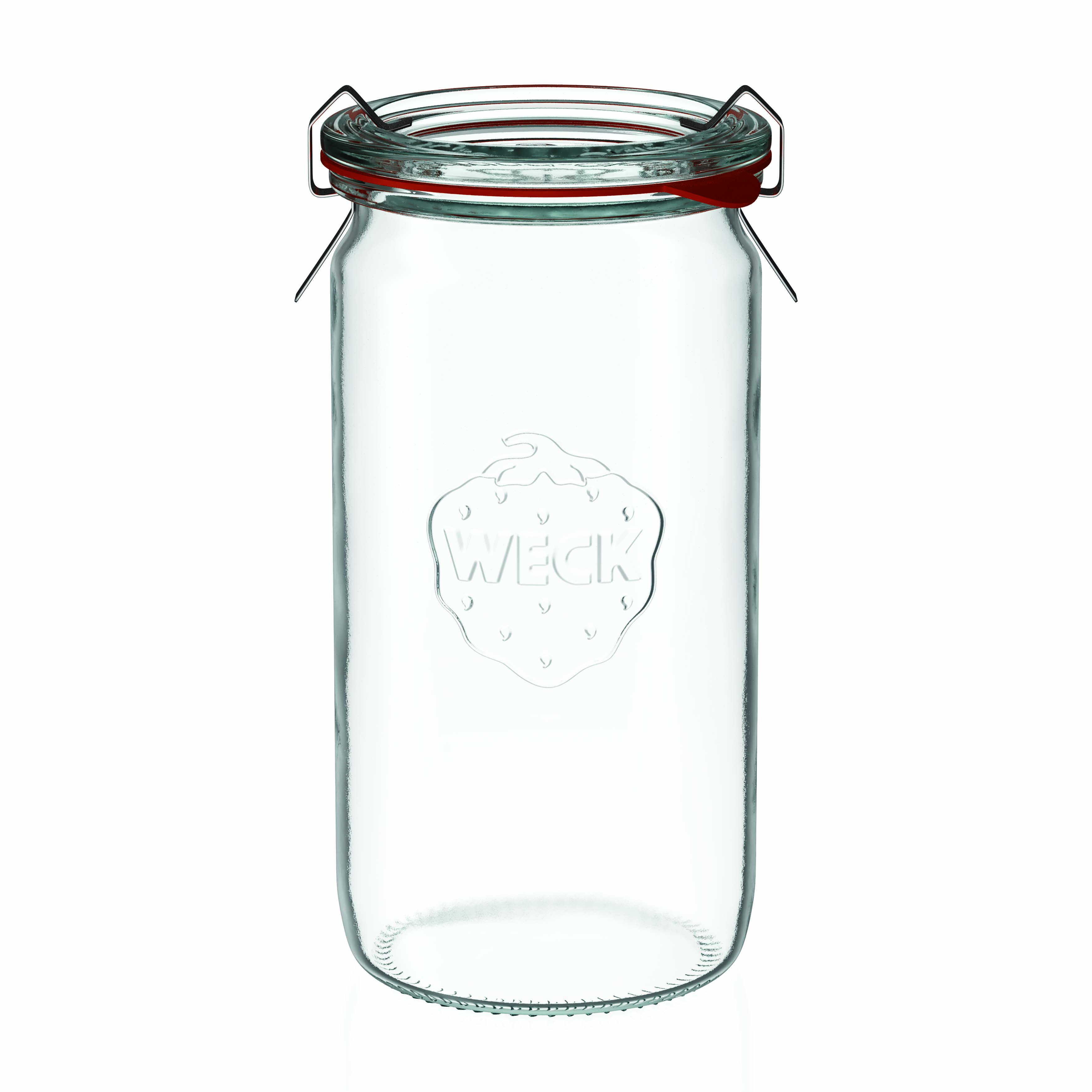 340 ml WECK-cylinderglas, munding: rundkant 340 ml WECK-cylinderglas, munding: rundkant