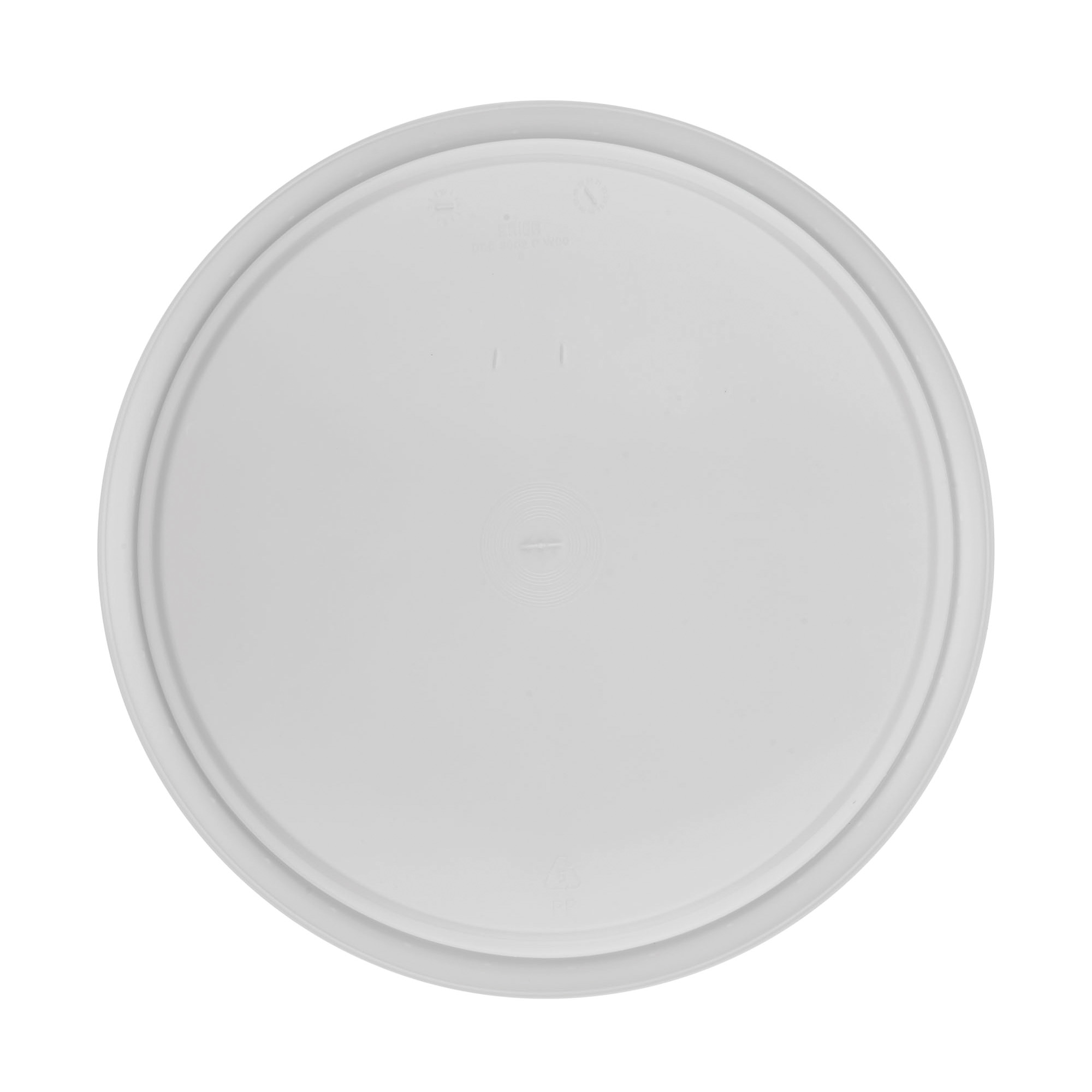Låg til 30 l spand, PP-plast, hvid Låg til 30 l spand, PP-plast, hvid