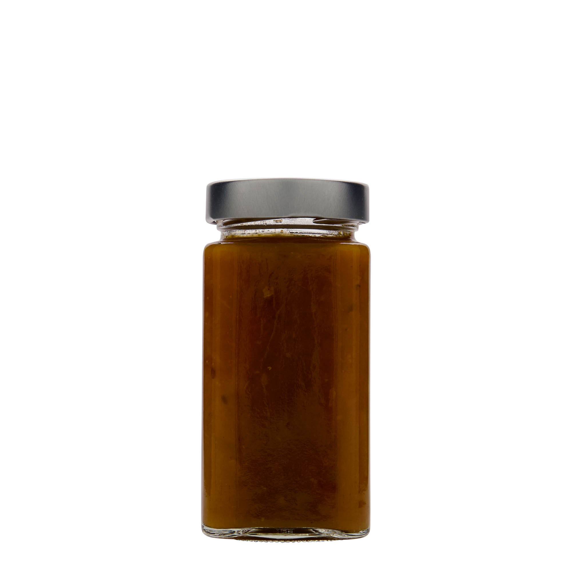 314 ml firkantet glas 'Funny', åbning: Deep-Twist-Off (DTO 58)