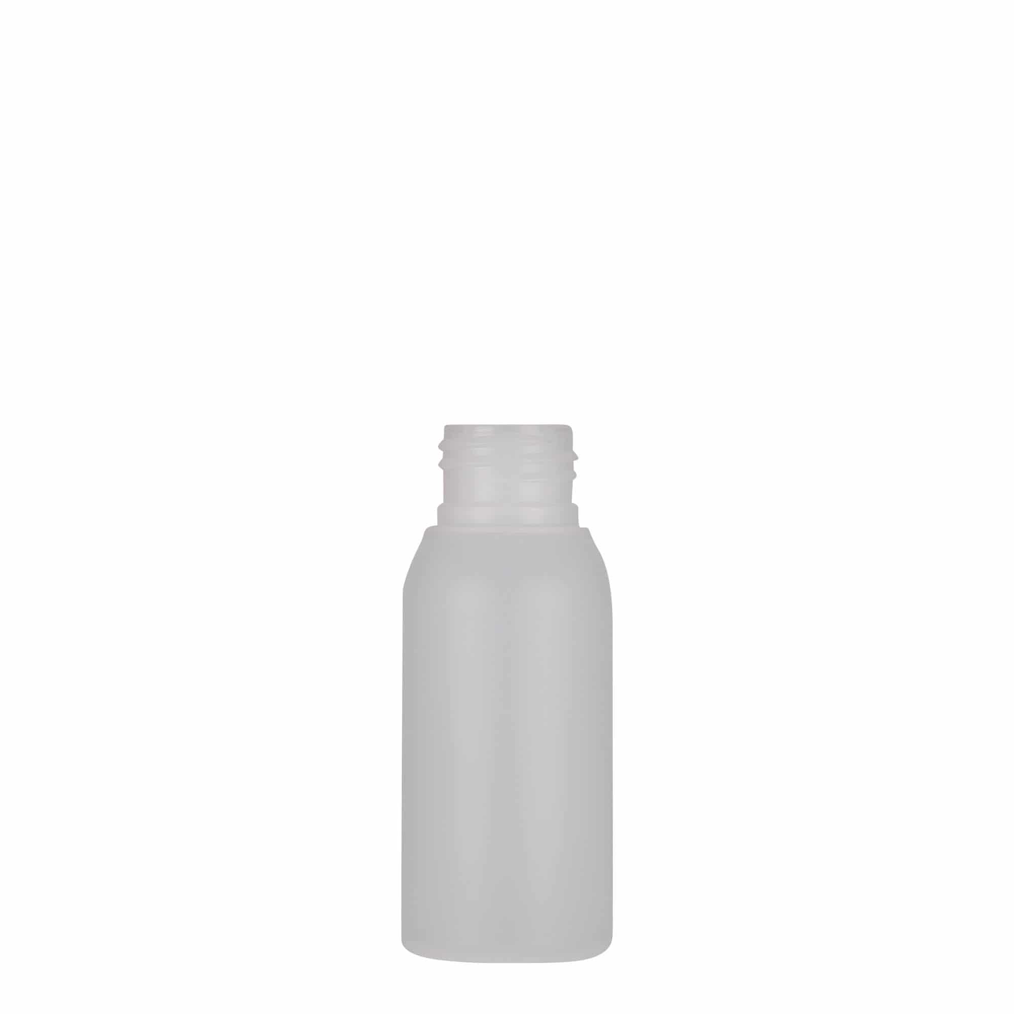 50 ml plastflaske 'Tuffy', HDPE, natur, åbning: 24/410