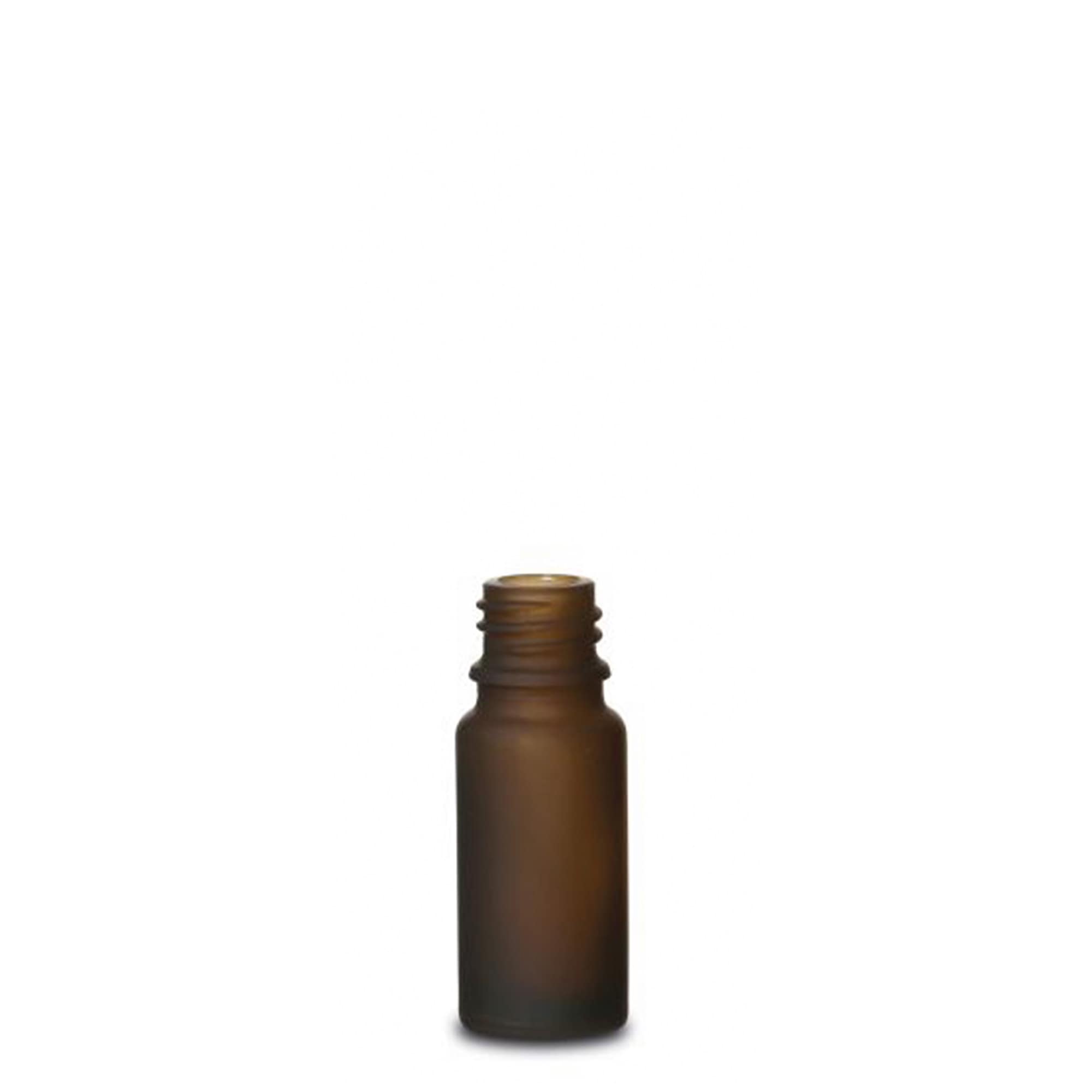 10 ml medicinflaske, glas, brun frostet, munding: DIN 18