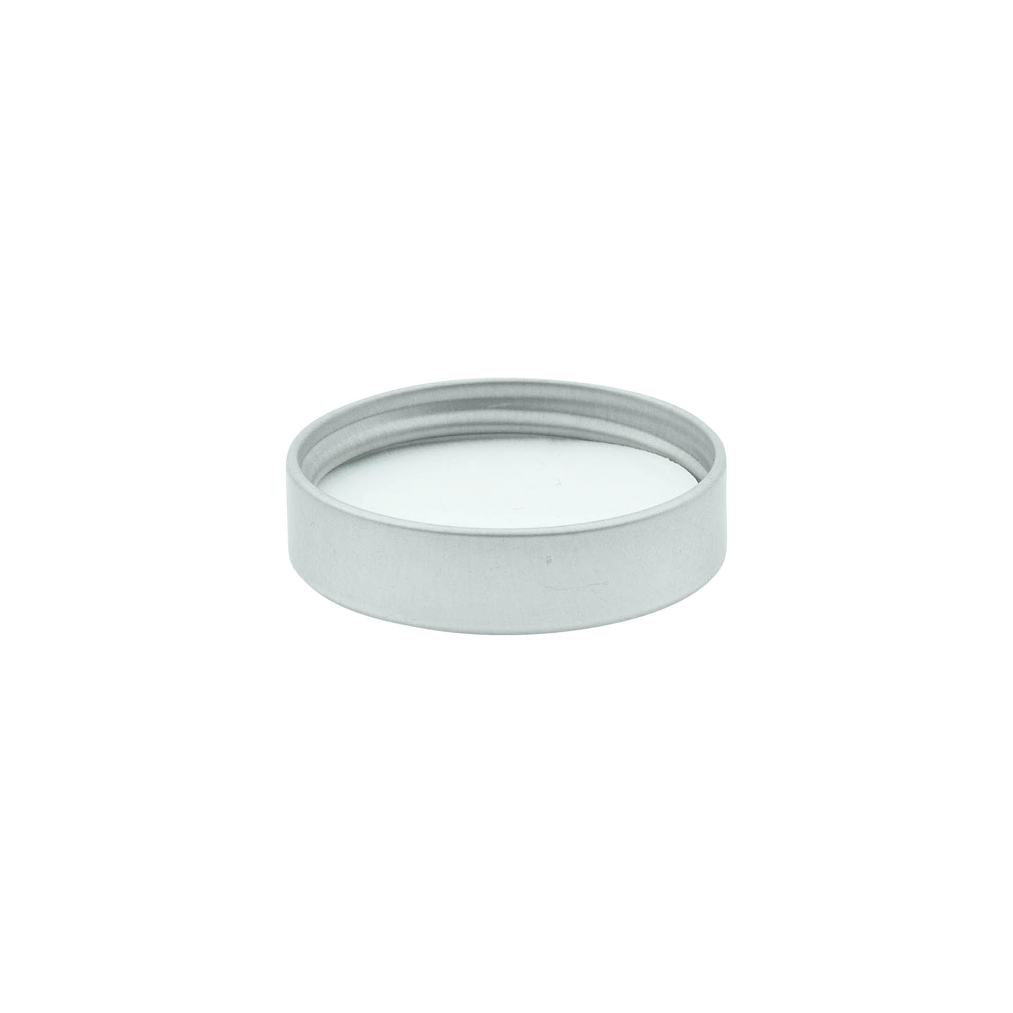 Skruelåg, metal, sølv, til åbning: 38/400 Skruelåg, metal, sølv, til åbning: 38/400