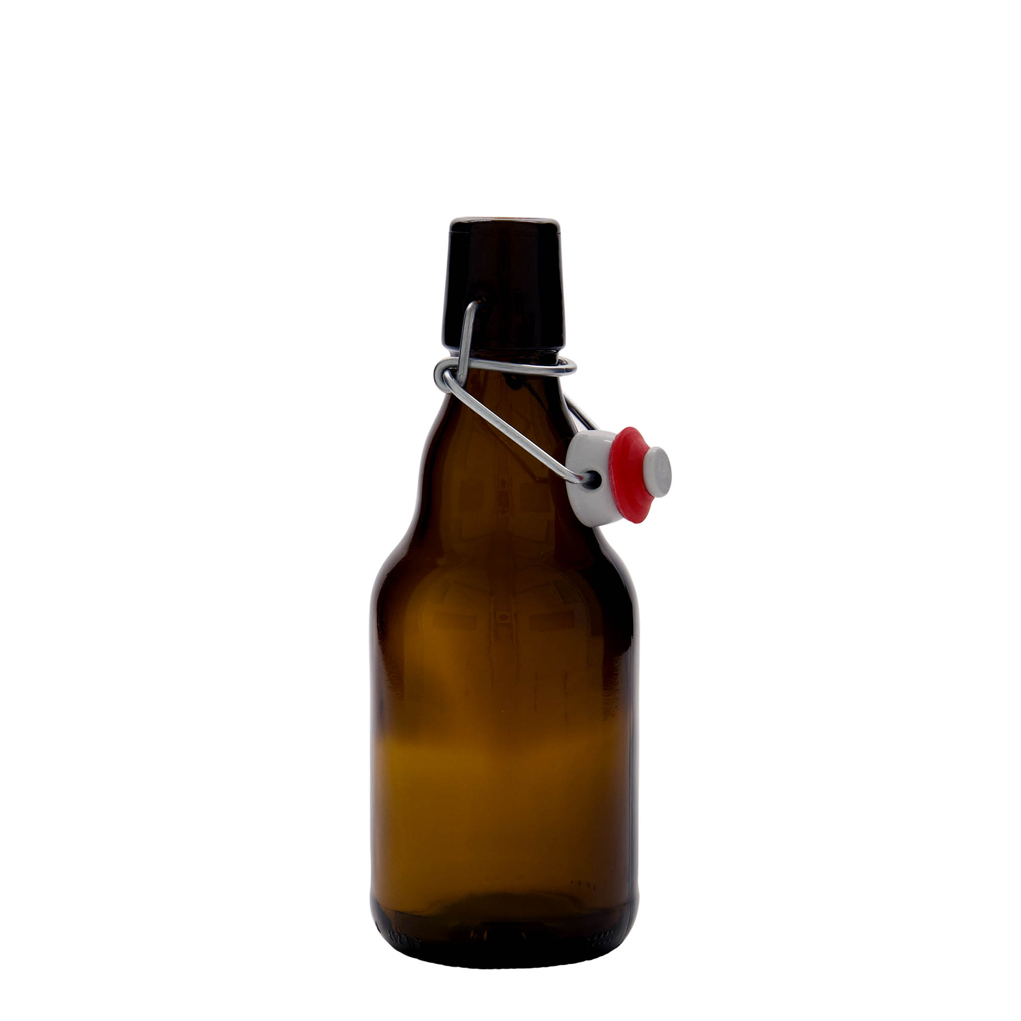 330 ml ølflaske 'Steinie', glas, brun, åbning: patentprop