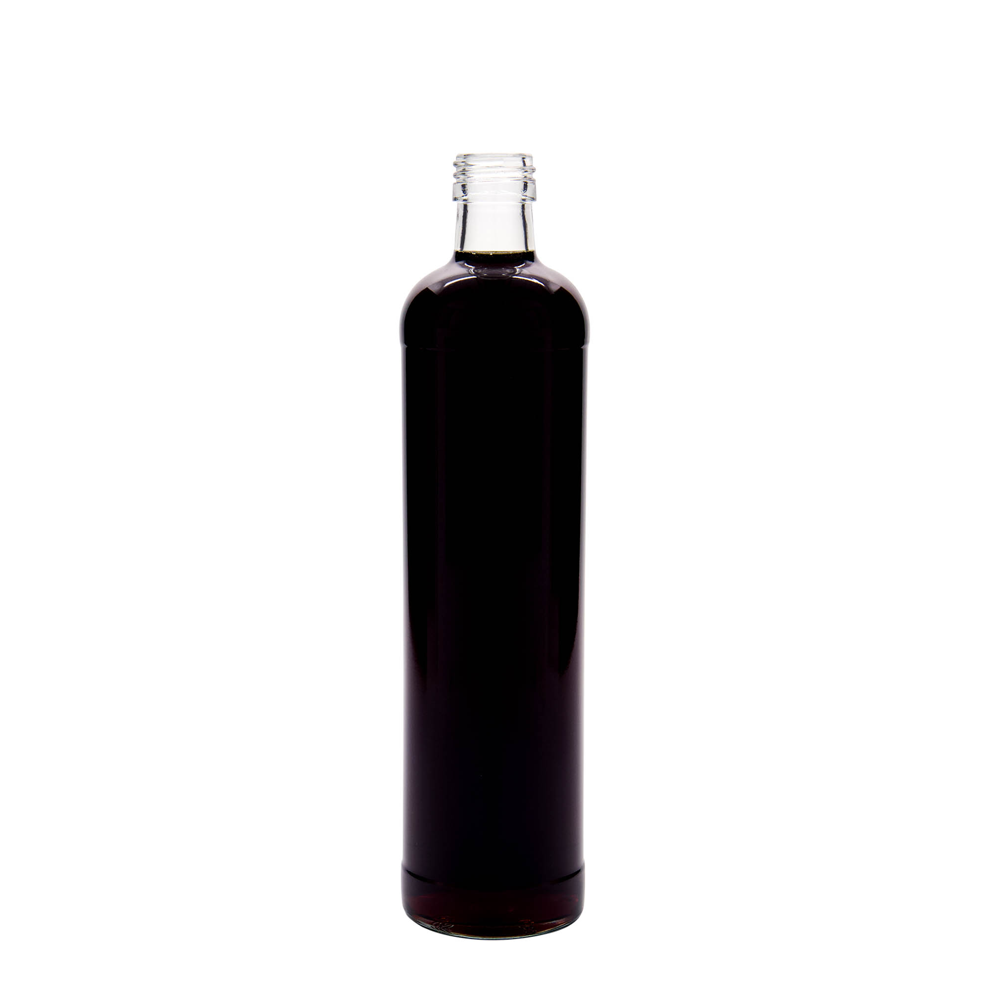 500 ml Krukke flaske, glas, åbning: PP 28