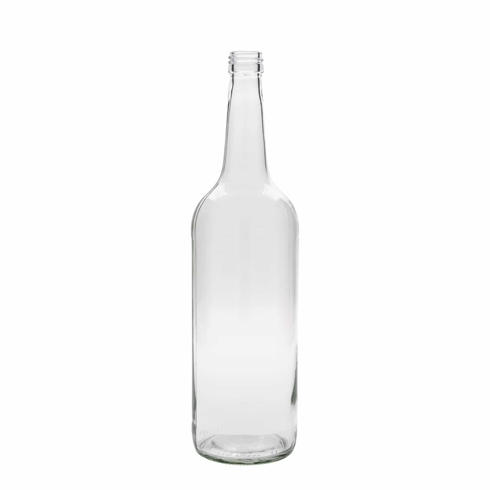 1.000 ml glasflaske med lige hals, åbning: PP 28