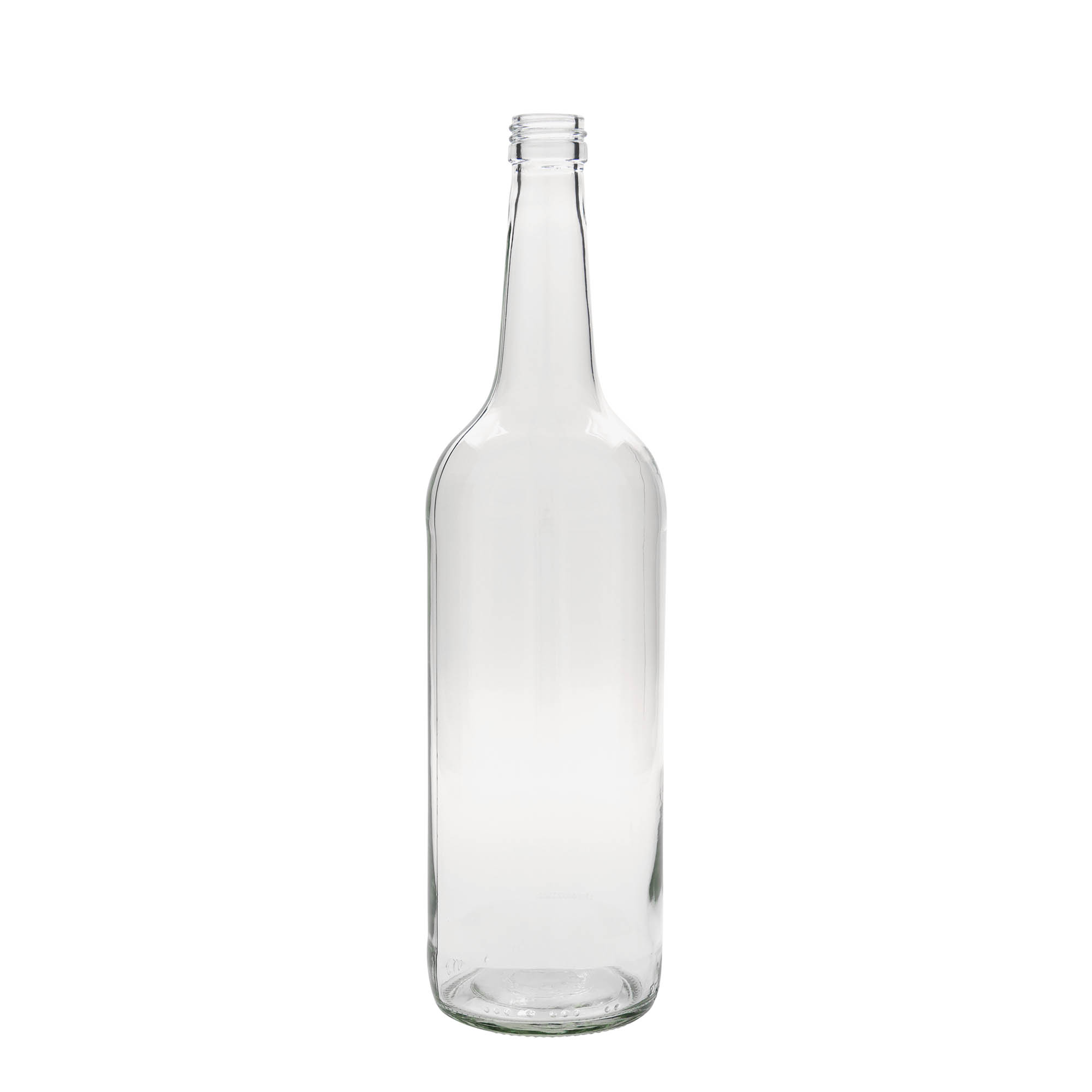 1.000 ml glasflaske med lige hals, åbning: PP 28
