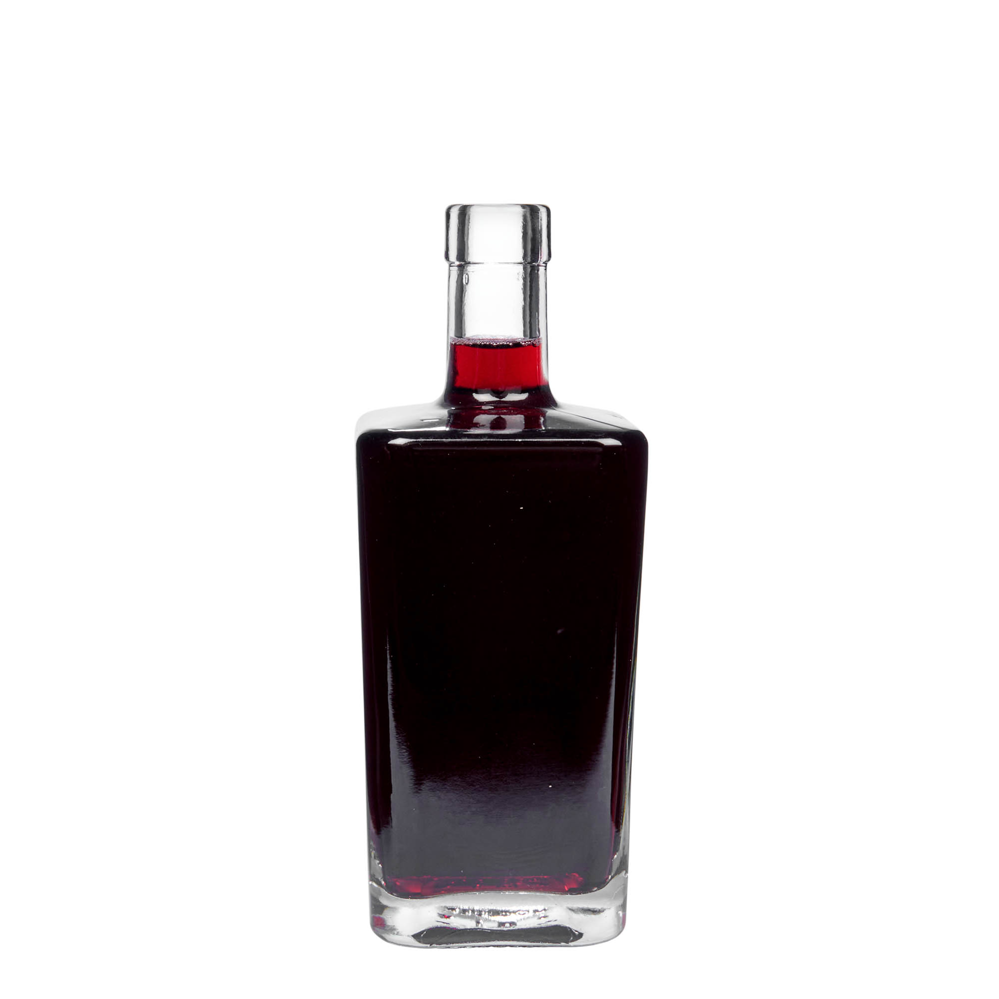 500 ml glasflaske »Noel«, firkantet, åbning: kork