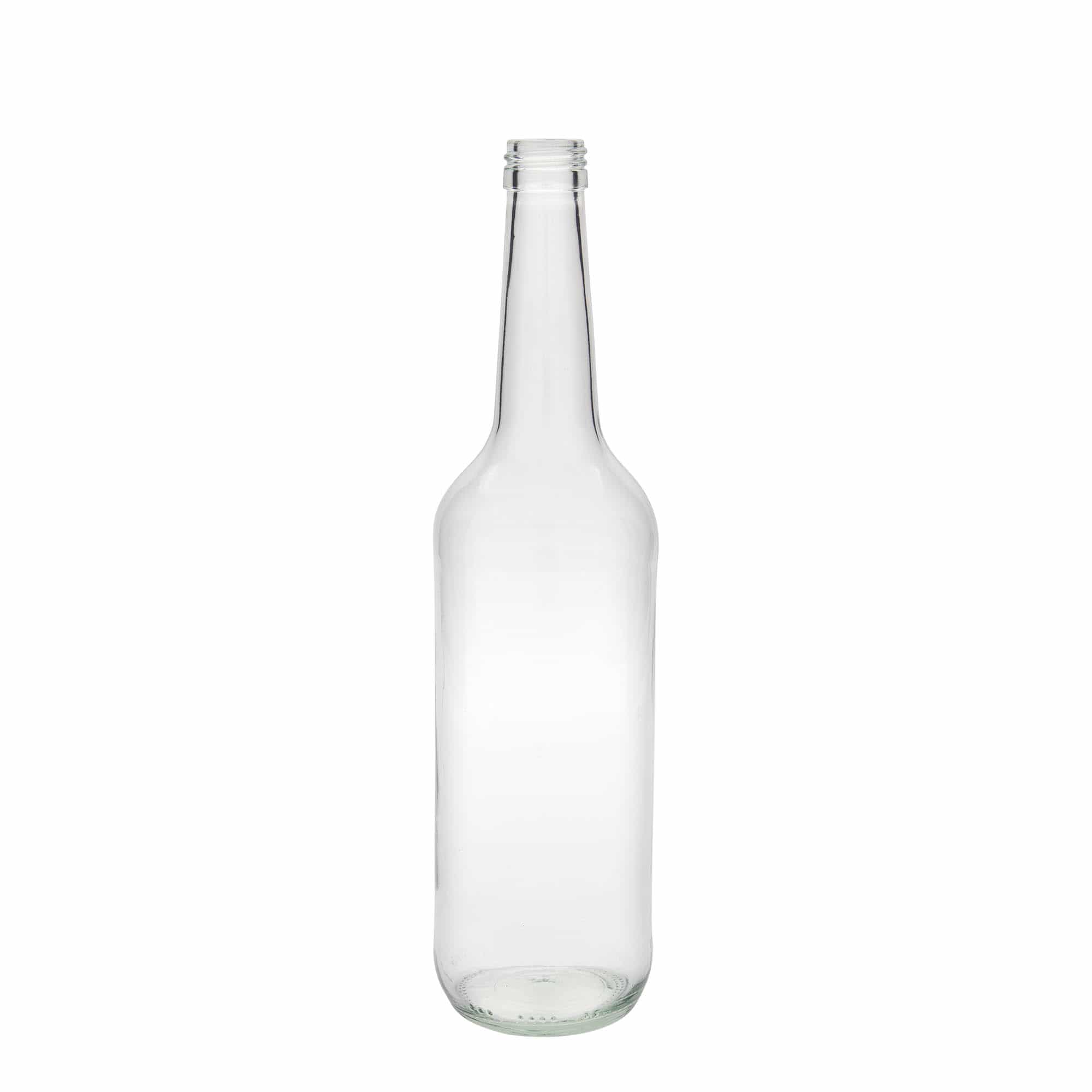 700 ml glasflaske med lige hals, åbning: PP 28