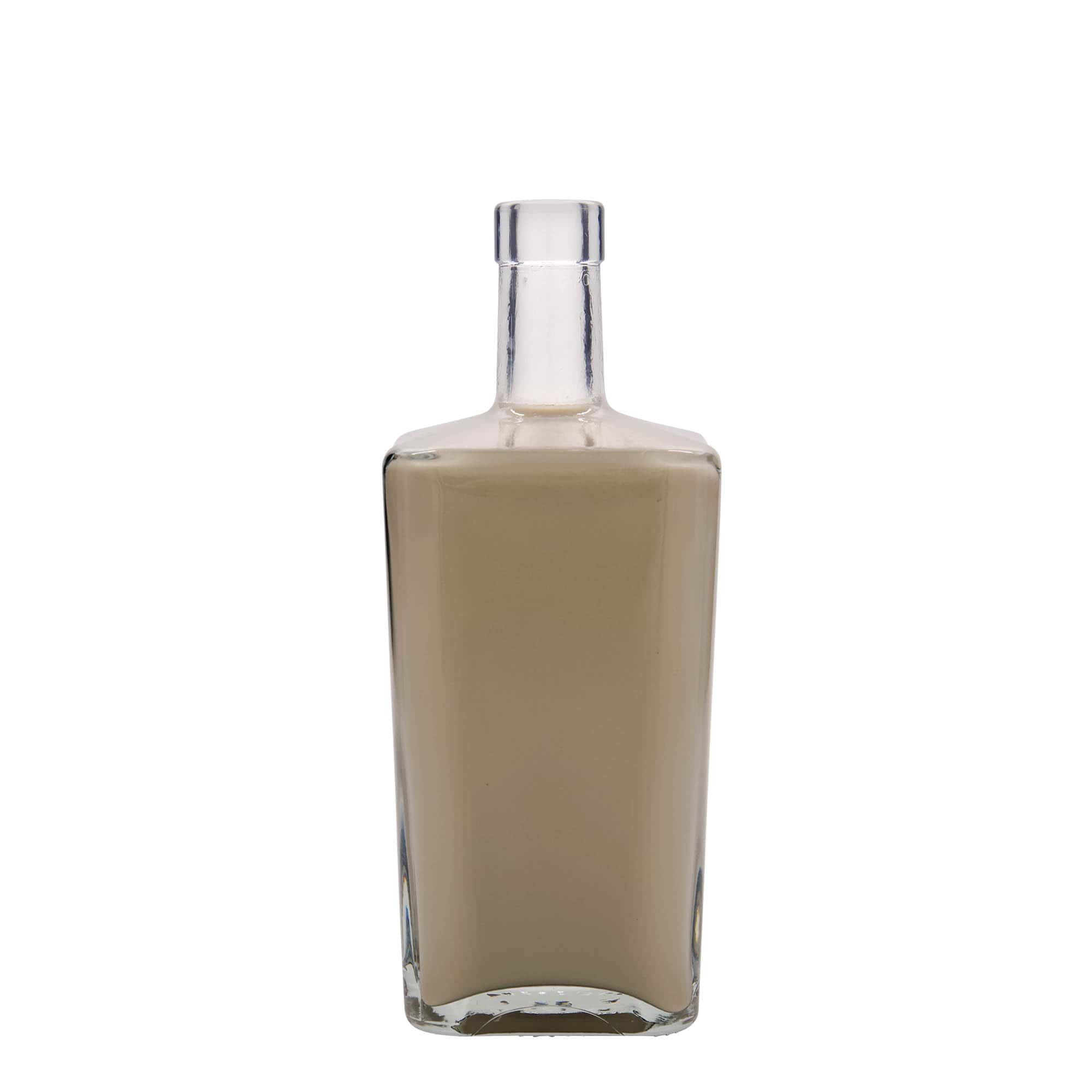 700 ml glasflaske »Noel«, firkantet, åbning: kork