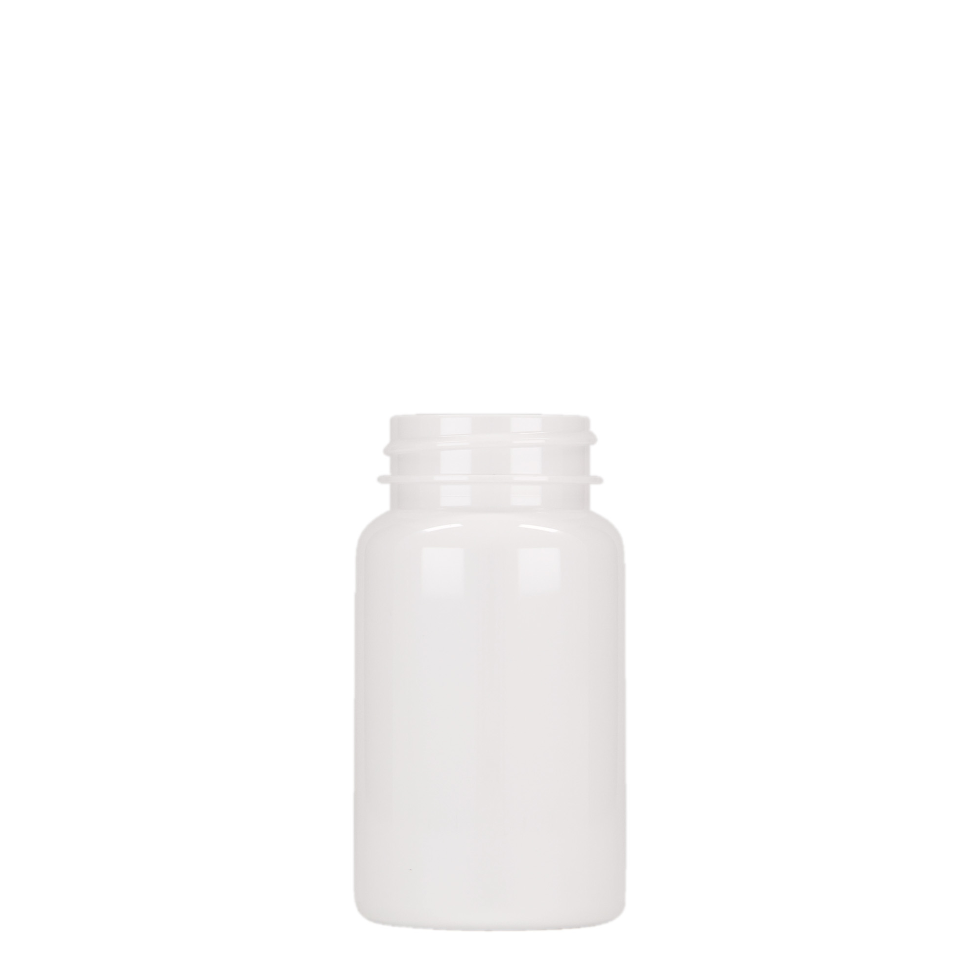100 ml PET-flaske, plast, hvid, åbning: 38/400
