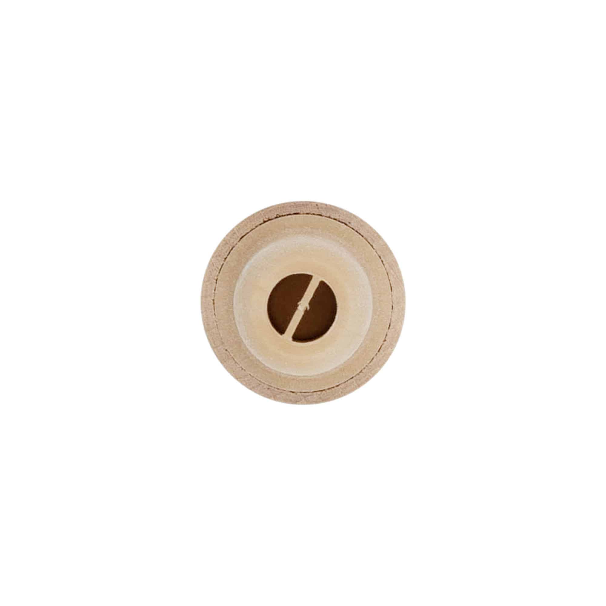 Håndtagprop med doseringsåbning 19 mm, træ/plast, beige, til munding: prop