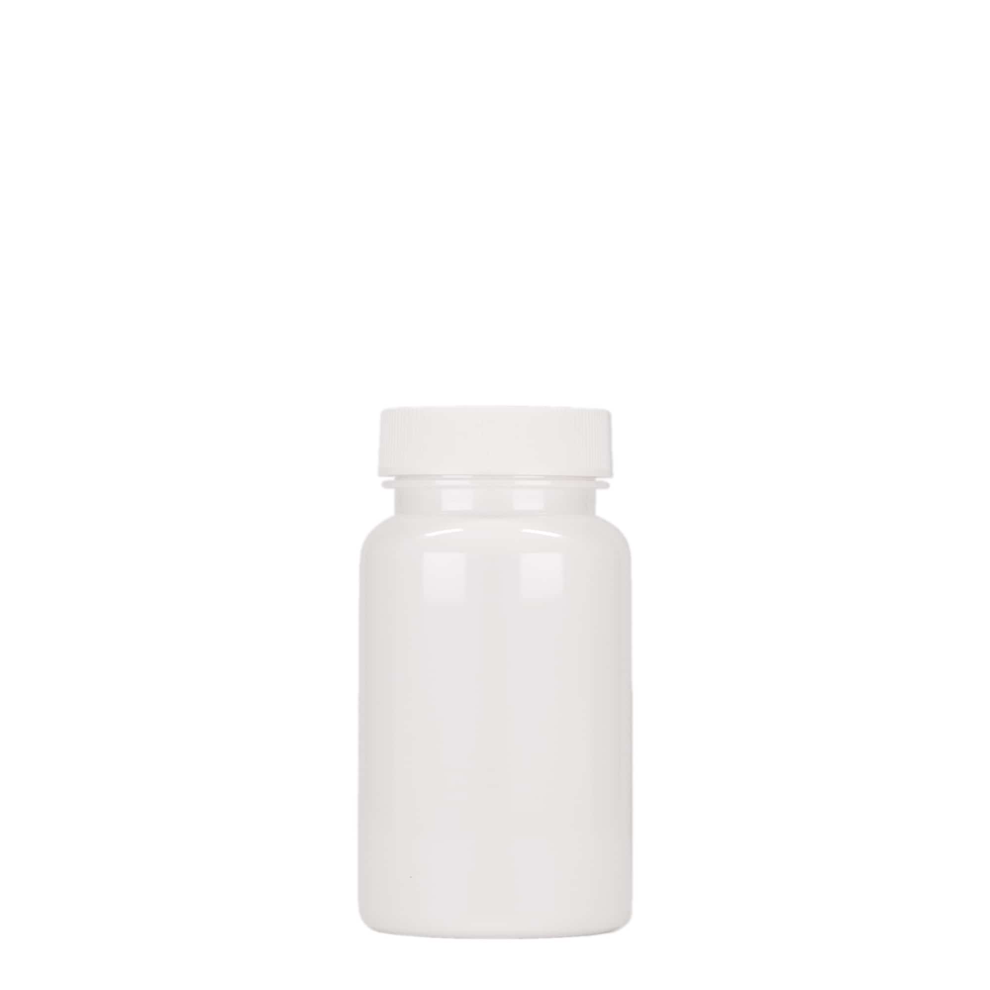 100 ml PET-flaske, plast, hvid, åbning: 38/400