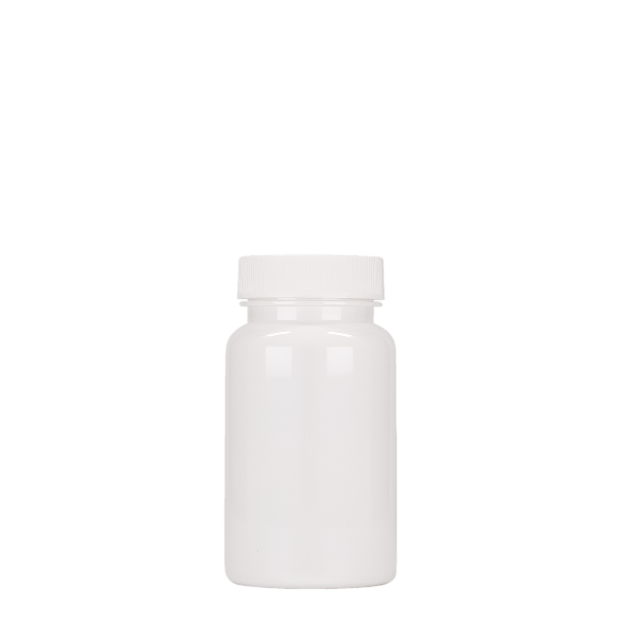 100 ml PET-flaske, plast, hvid, åbning: 38/400