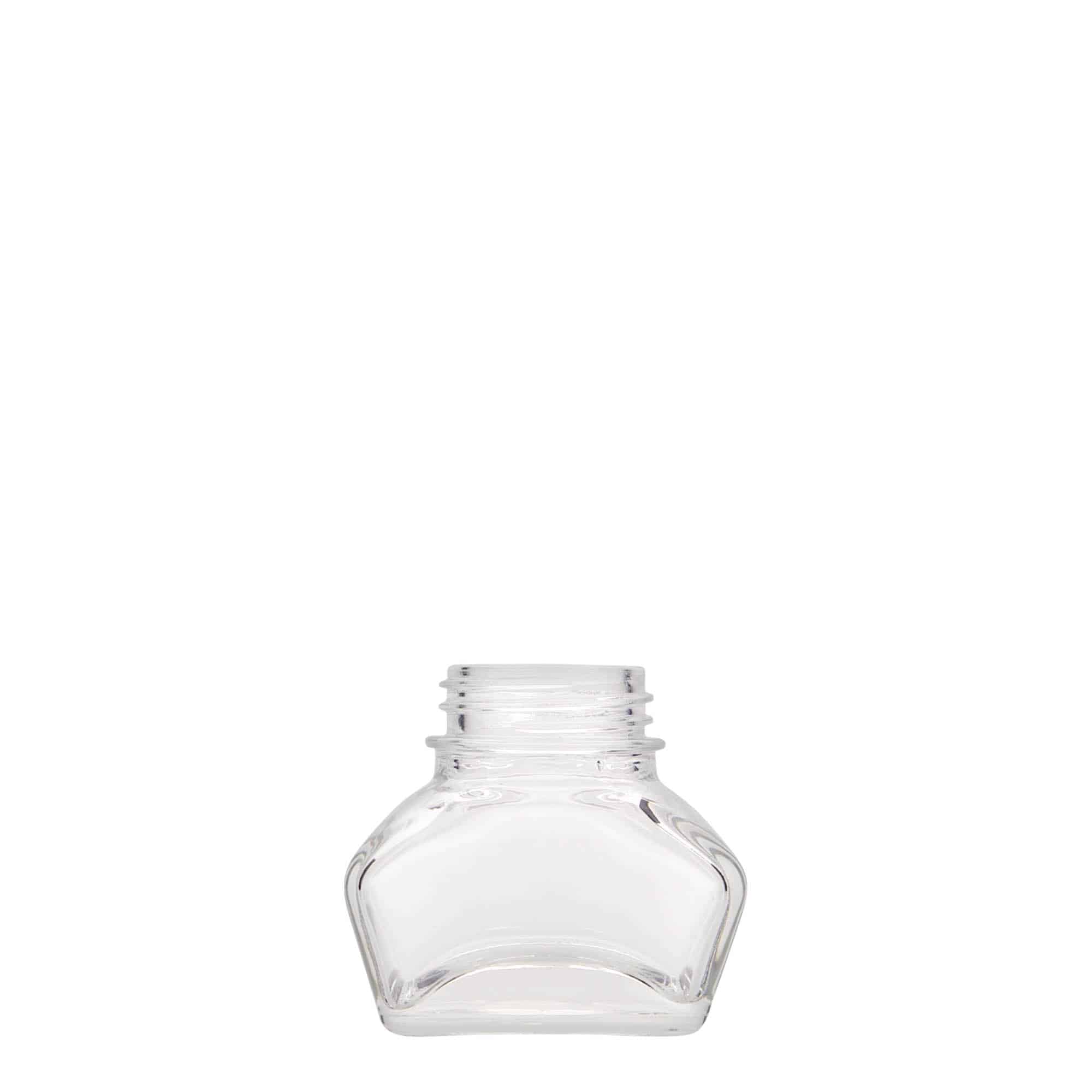 30 ml blækhus, firkantet, åbning: Skruelåg 30 ml blækhus, firkantet, åbning: Skruelåg