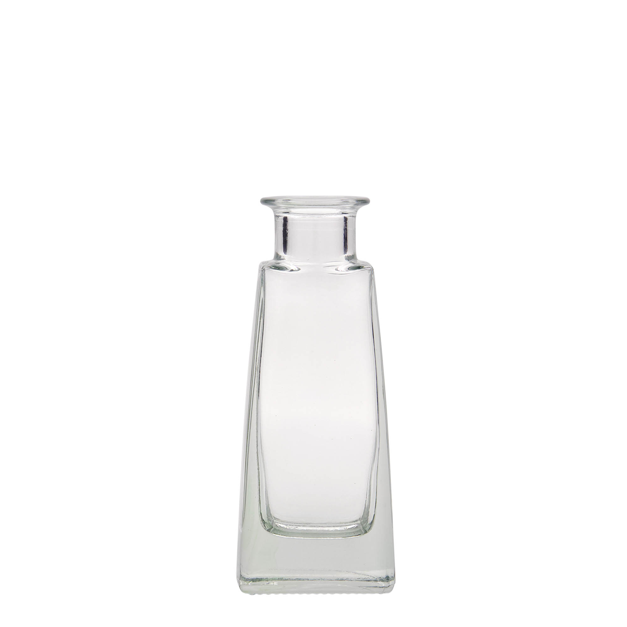 100 ml glasflaske 'Timmy', rektangulær, åbning: kork
