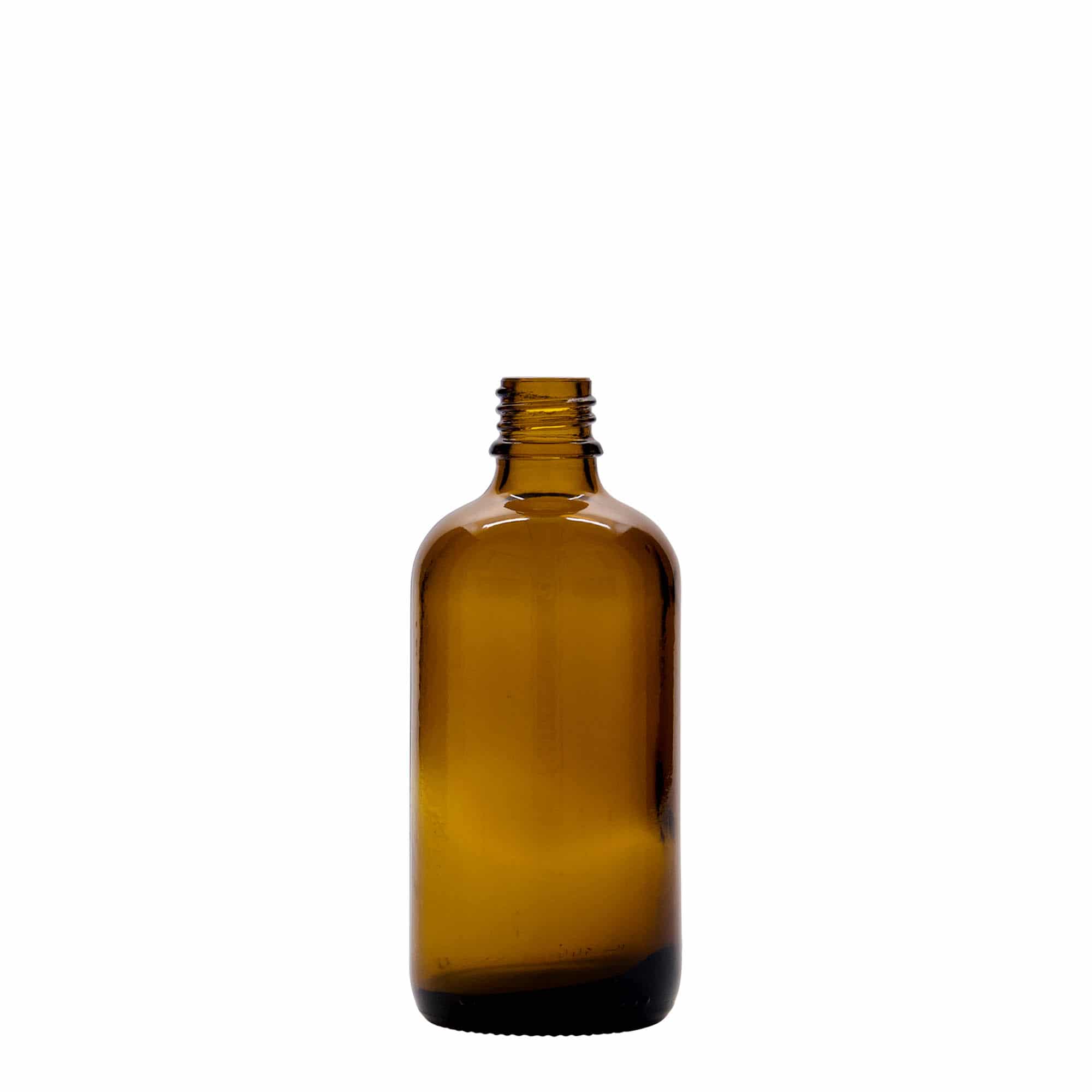 100 ml sprøjteflaske, medicin, glas, brun, åbning: DIN 18