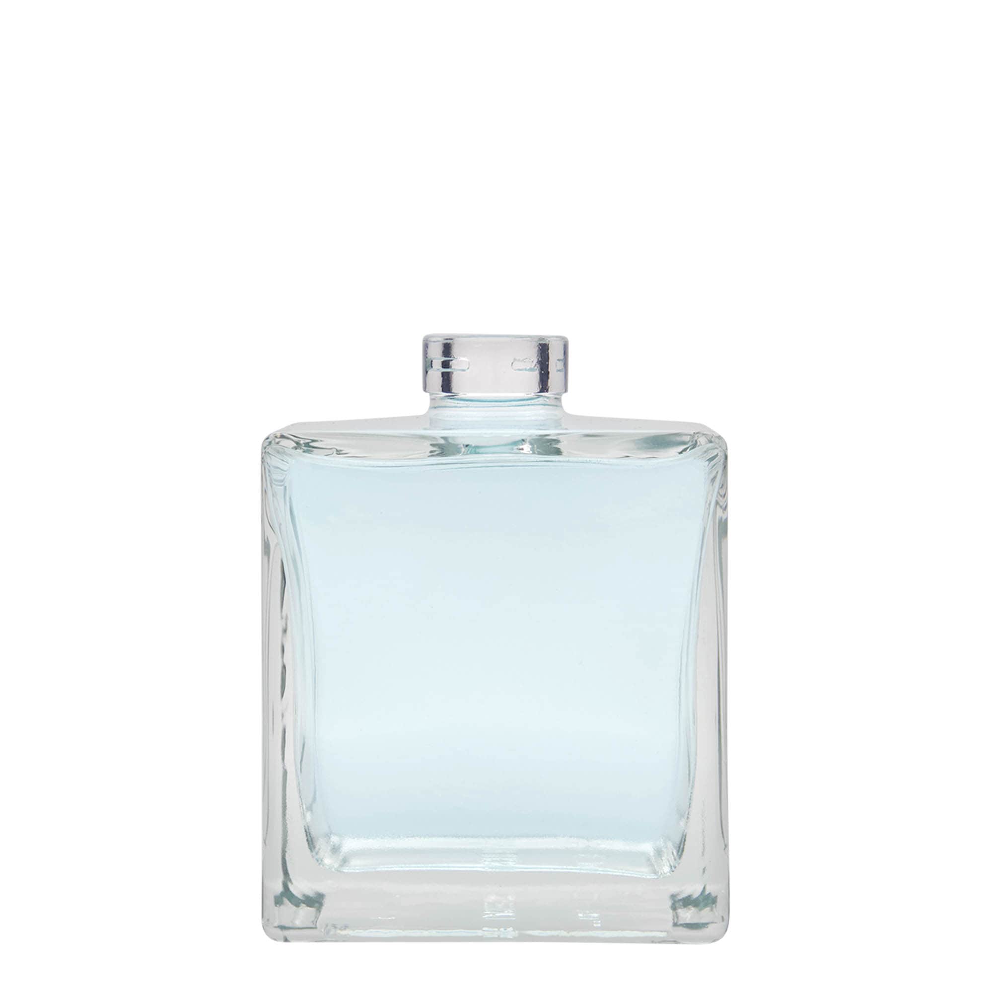 500 ml glasflaske 'Cube', kvadratisk, åbning: kork