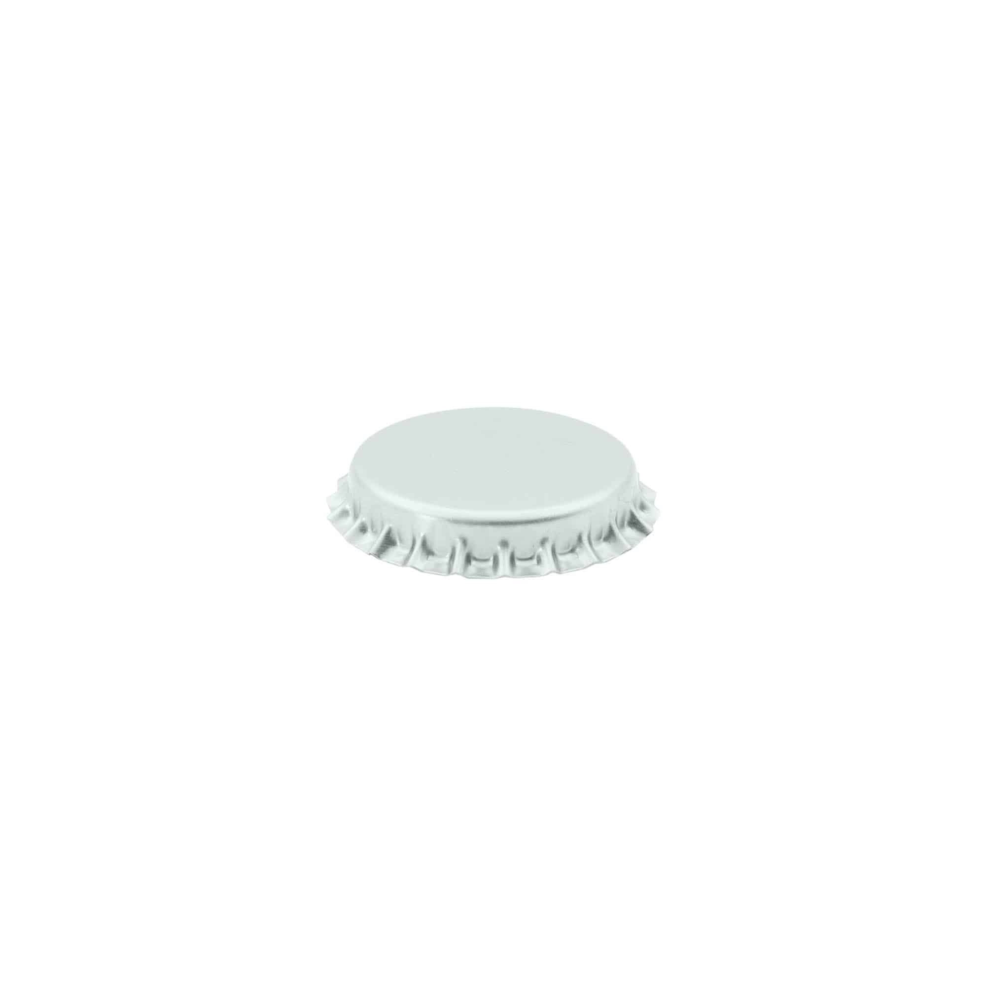 Kronekapsel 29 mm, metal, sølv
