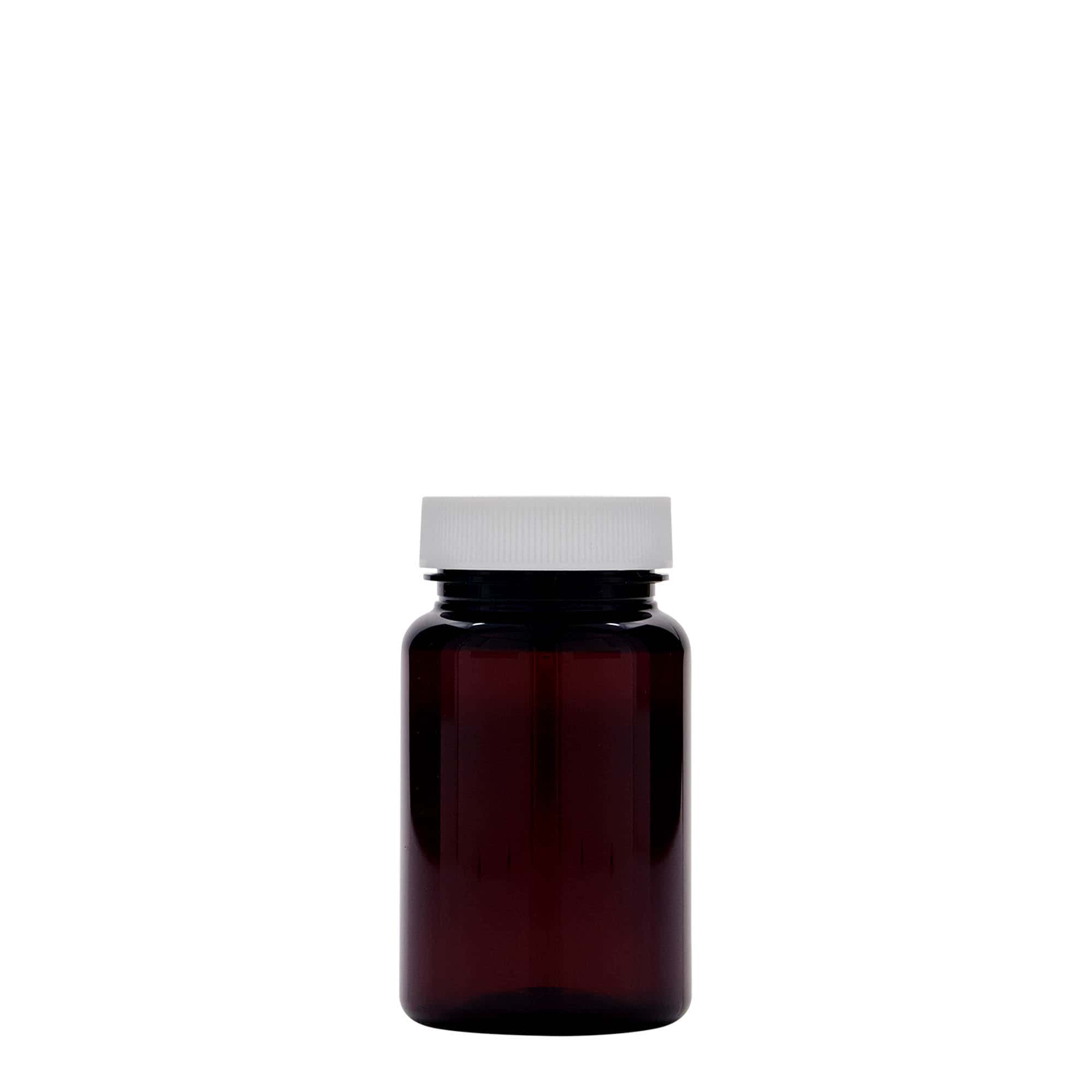 75 ml PET-beholder, plast, brun, åbning: 38/400